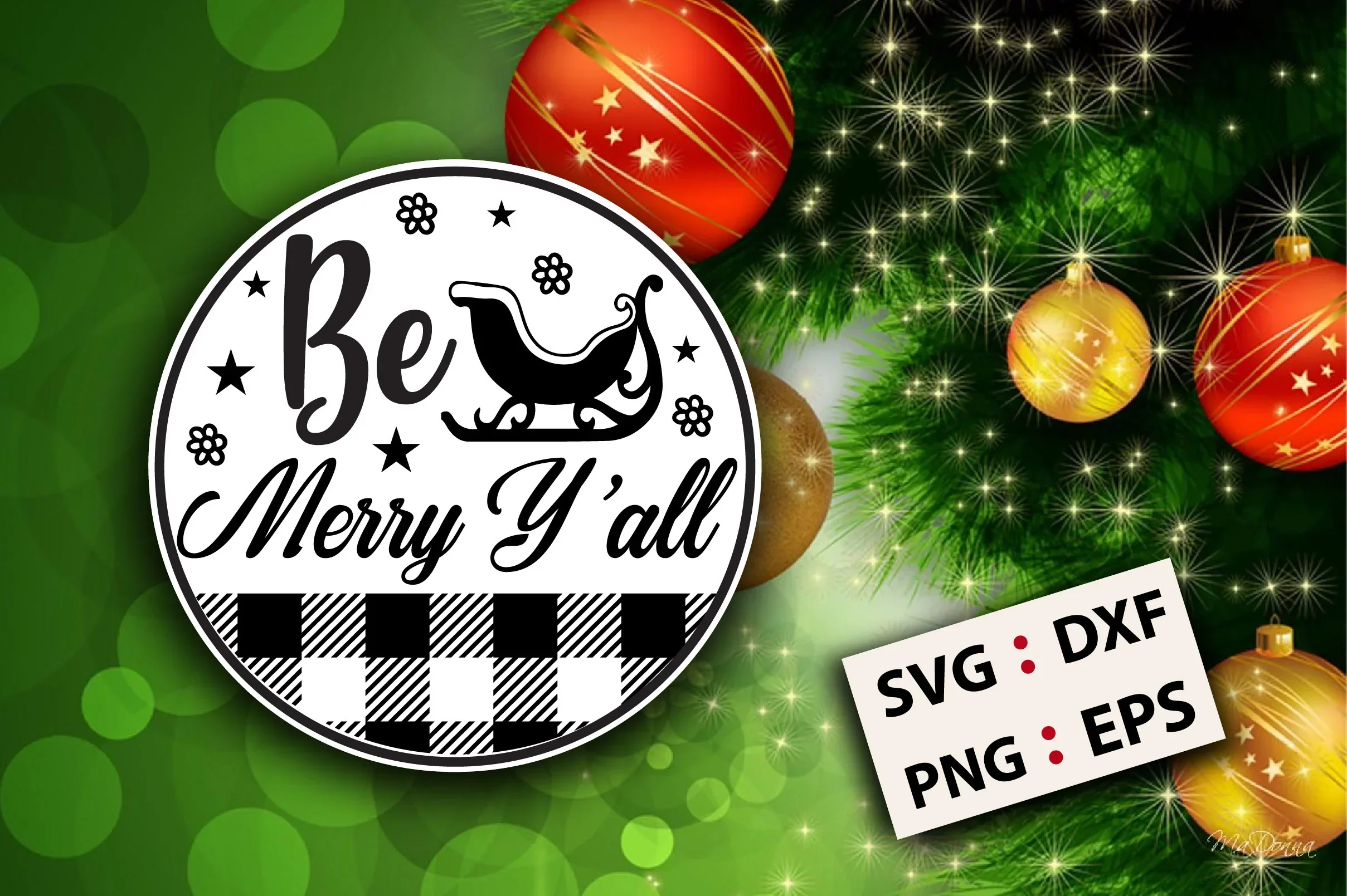 Christmas Round SVG Bundle - Image 4
