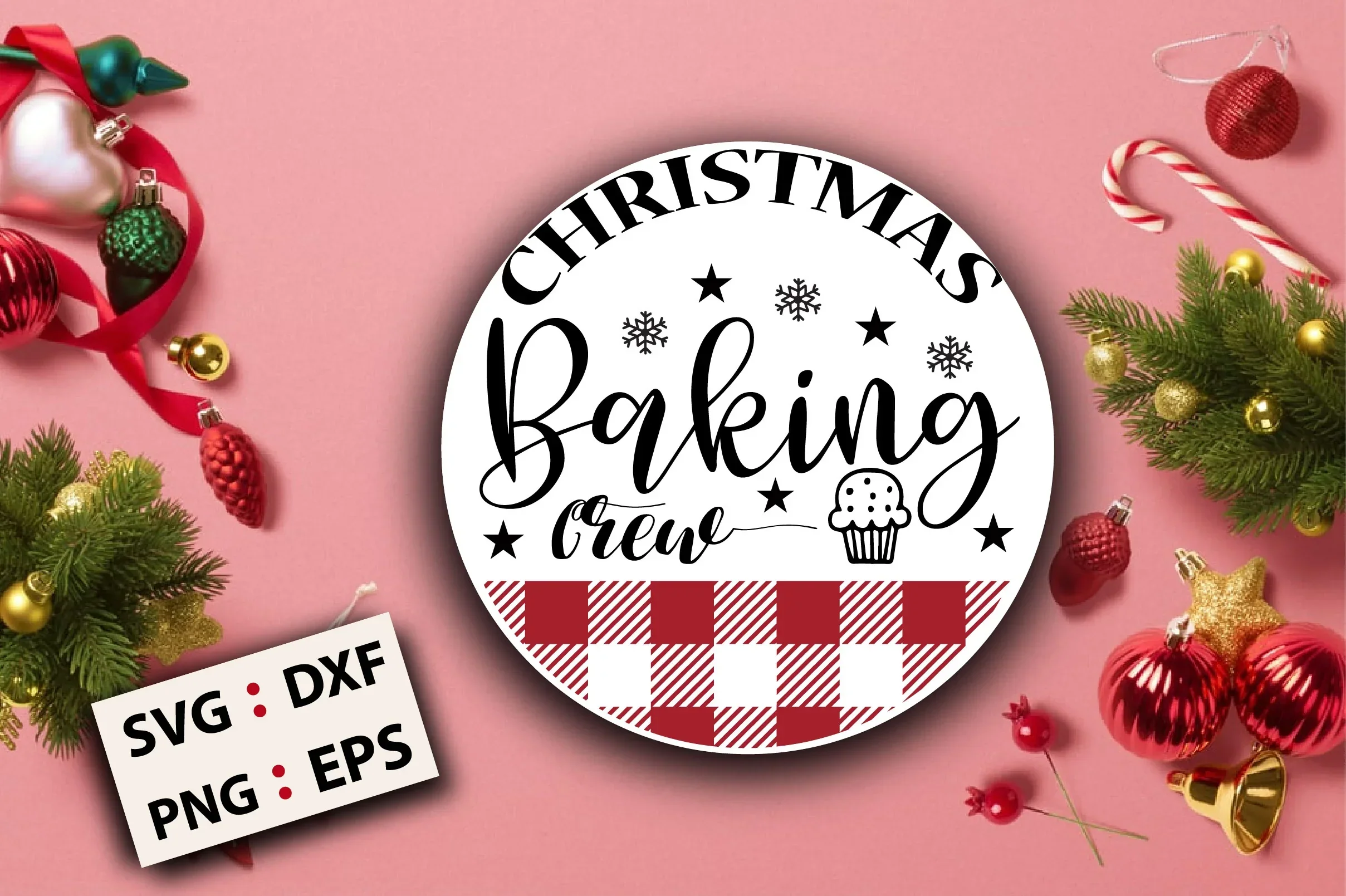 Christmas Round SVG Bundle - Image 9