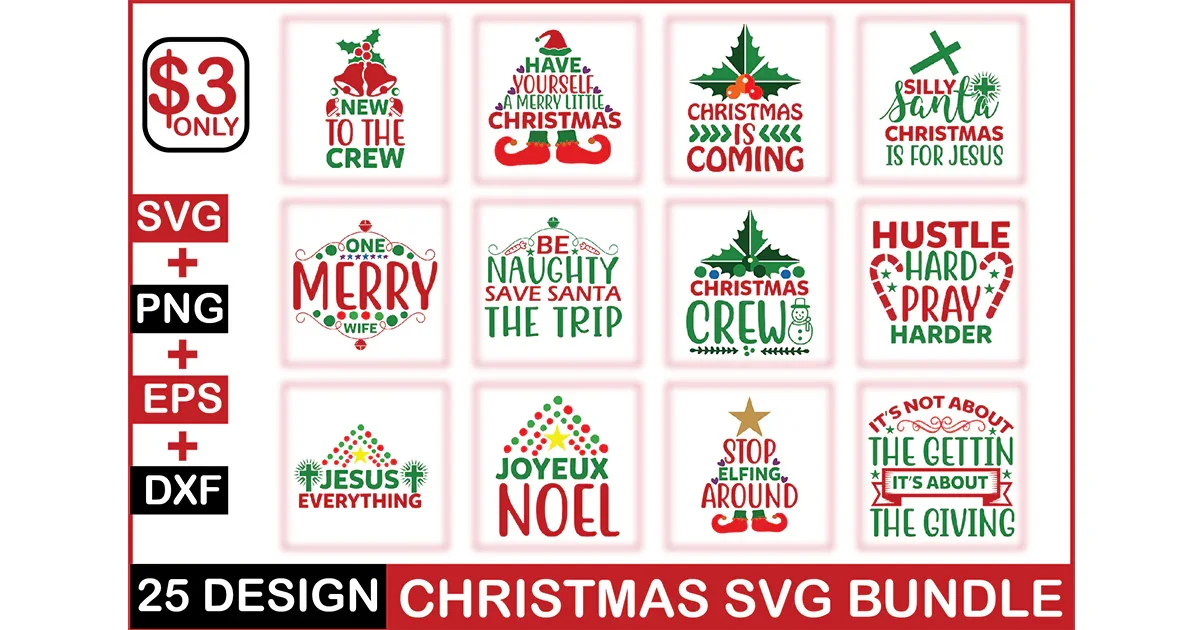 Christmas SVG Bundle - Image 3