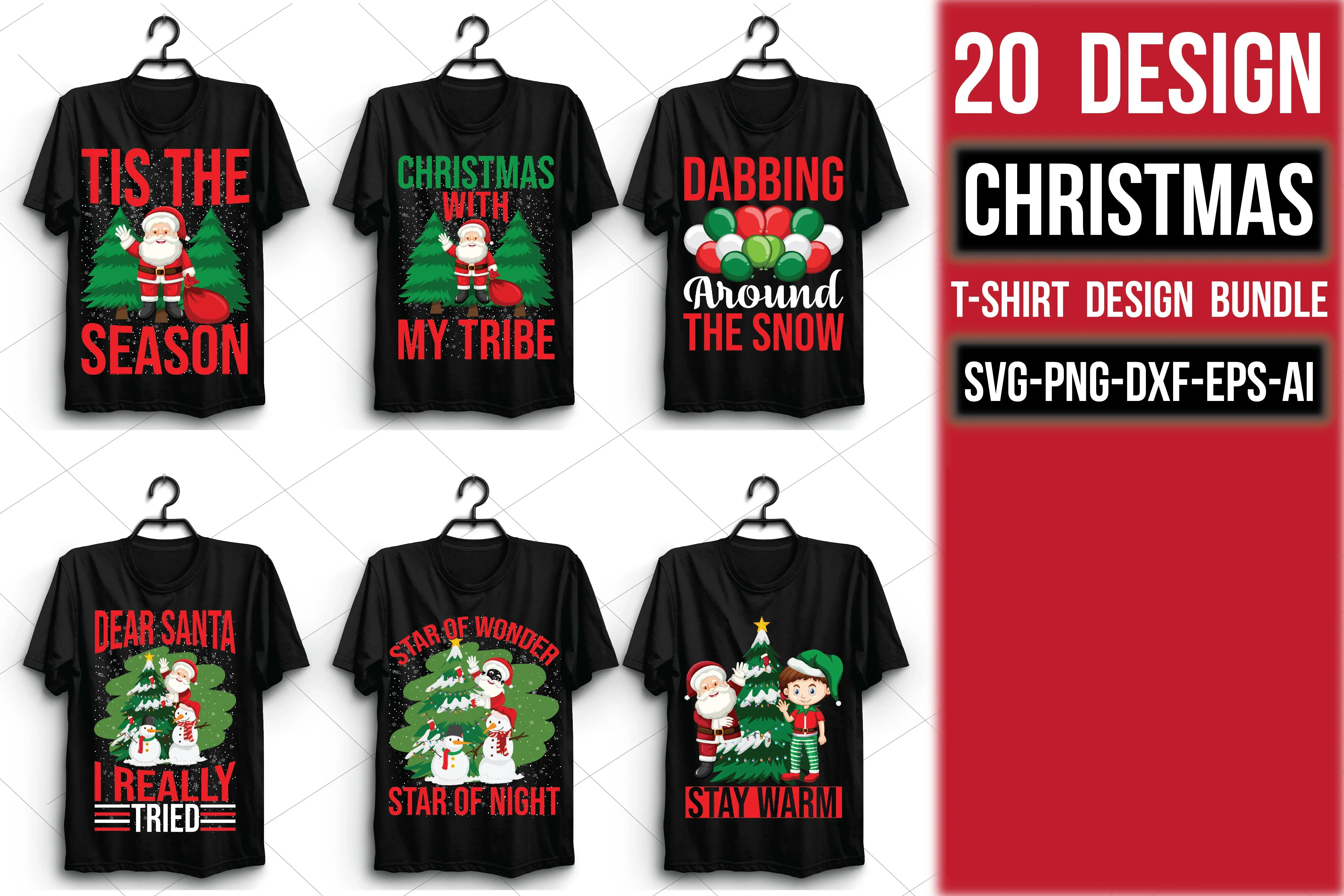 Christmas T Shirt 20 Bundle - Image 2