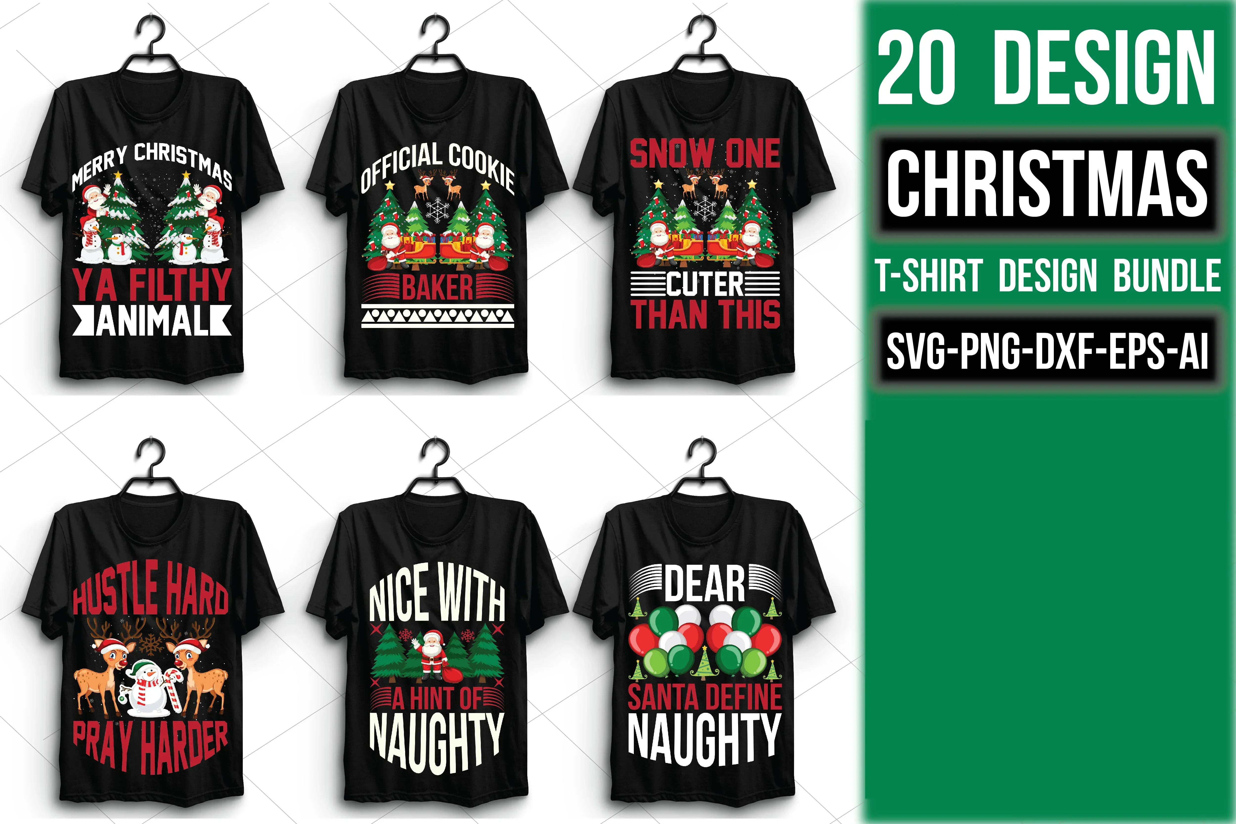 Christmas T Shirt 20 Bundle - Image 2
