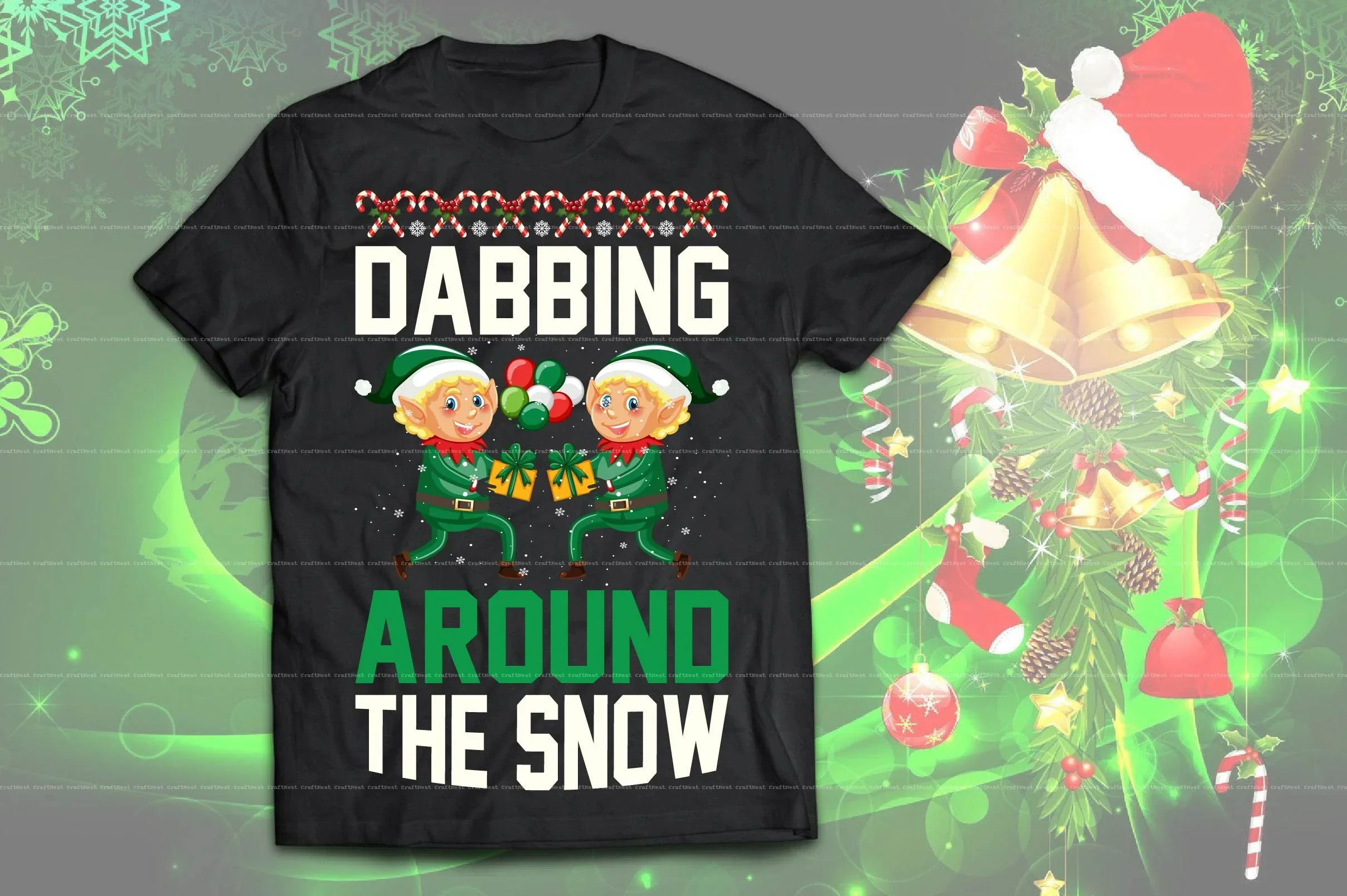 Christmas T-Shirt Design SVG Bundle - Image 12