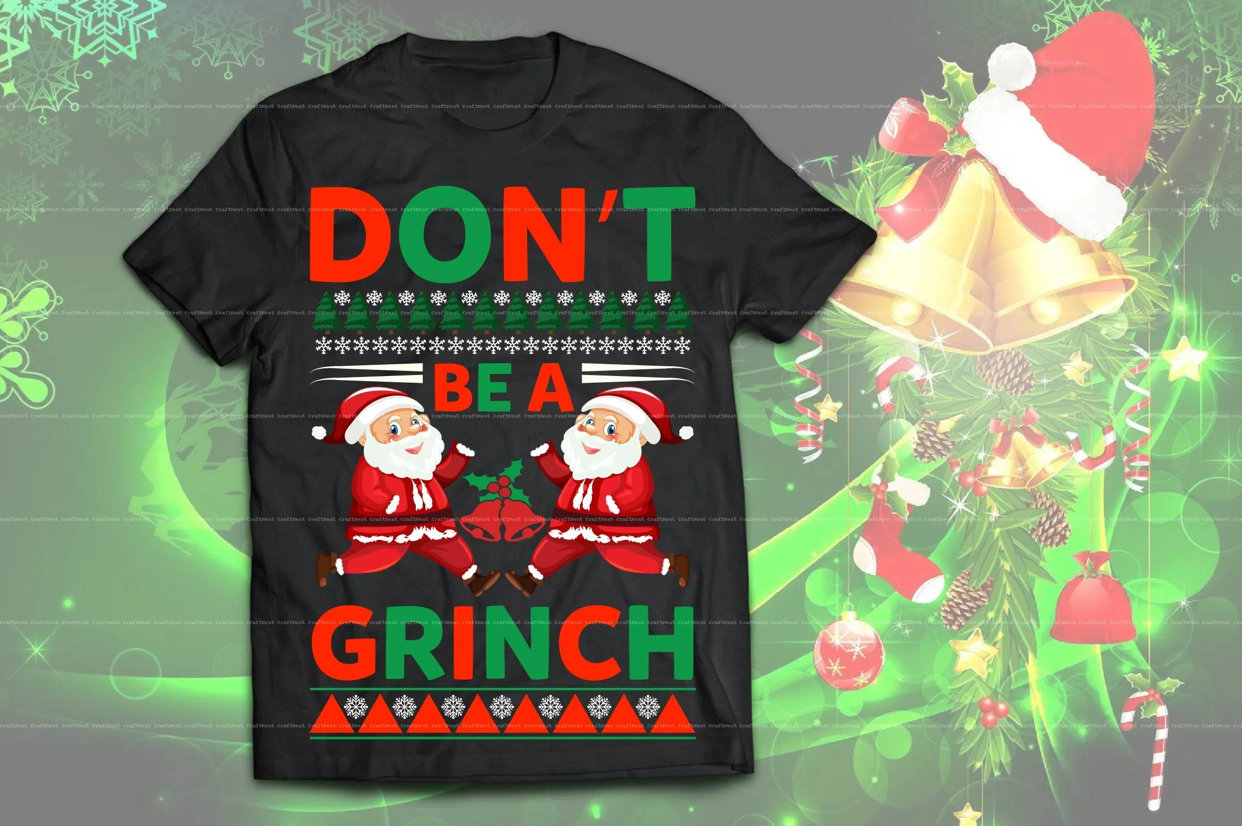 Christmas T-Shirt Design SVG Bundle - Image 11