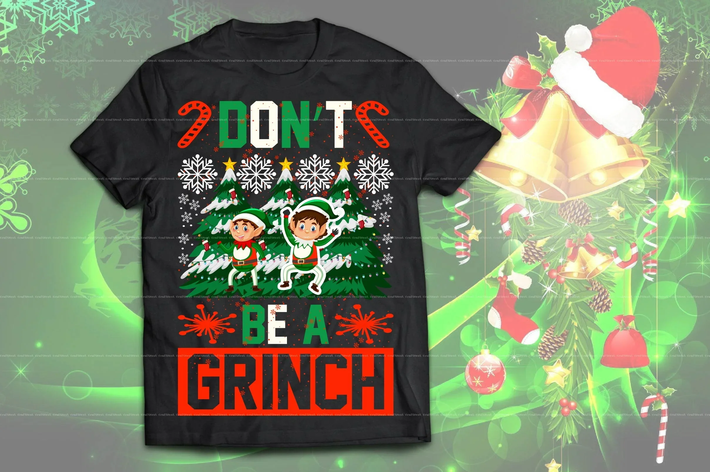 Christmas T-Shirt Design SVG Bundle - Image 6