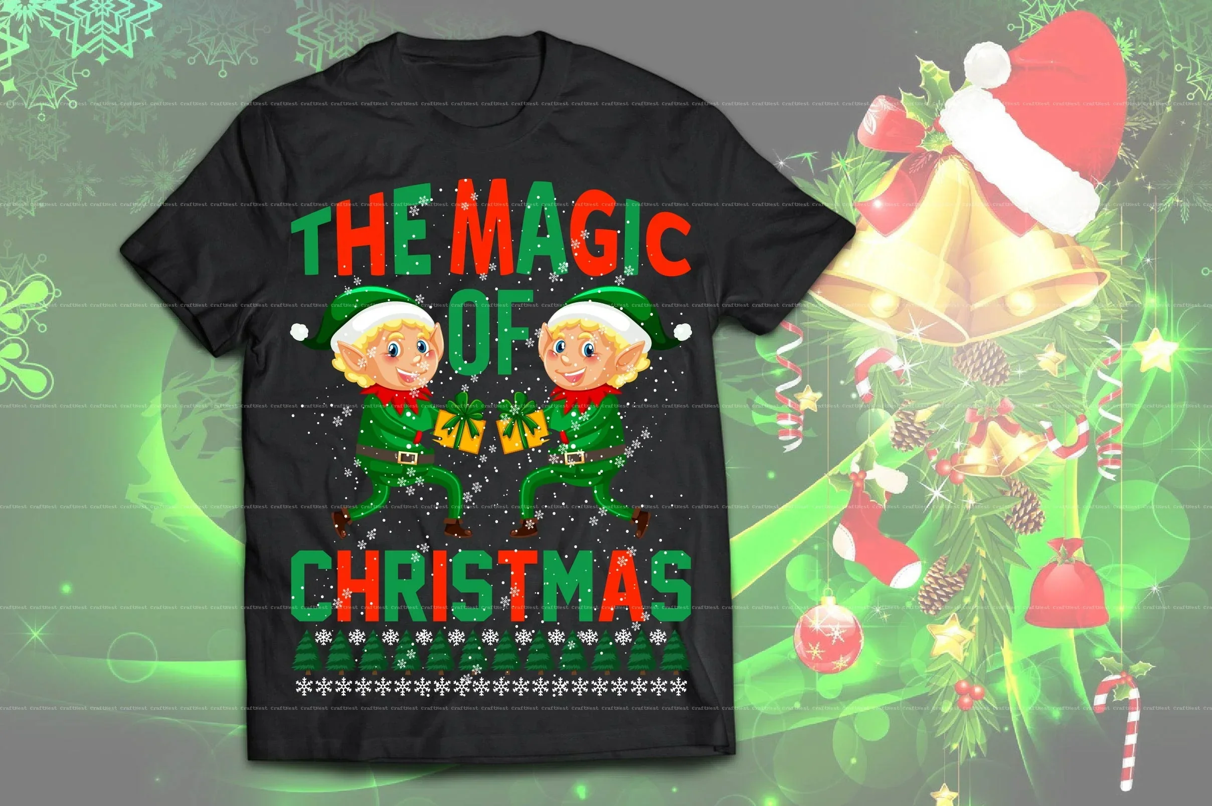 Christmas T-Shirt Design SVG Bundle - Image 7