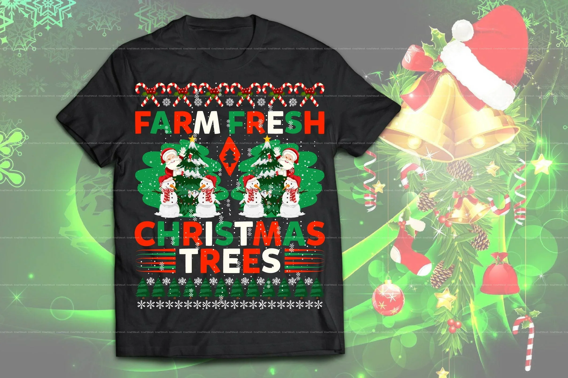 Christmas T-Shirt Design SVG Bundle - Image 9