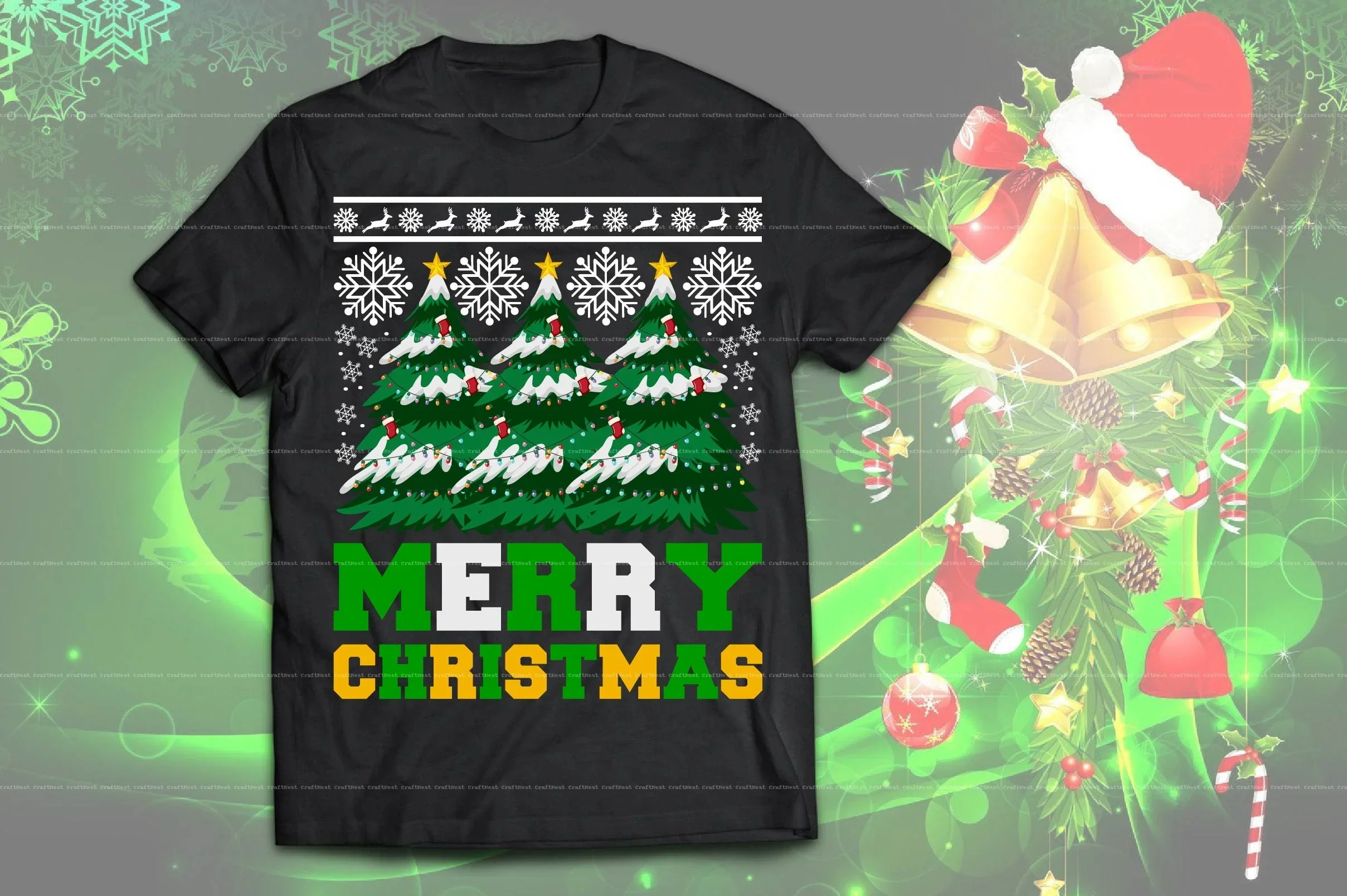 Christmas T-Shirt Design SVG Bundle - Image 3