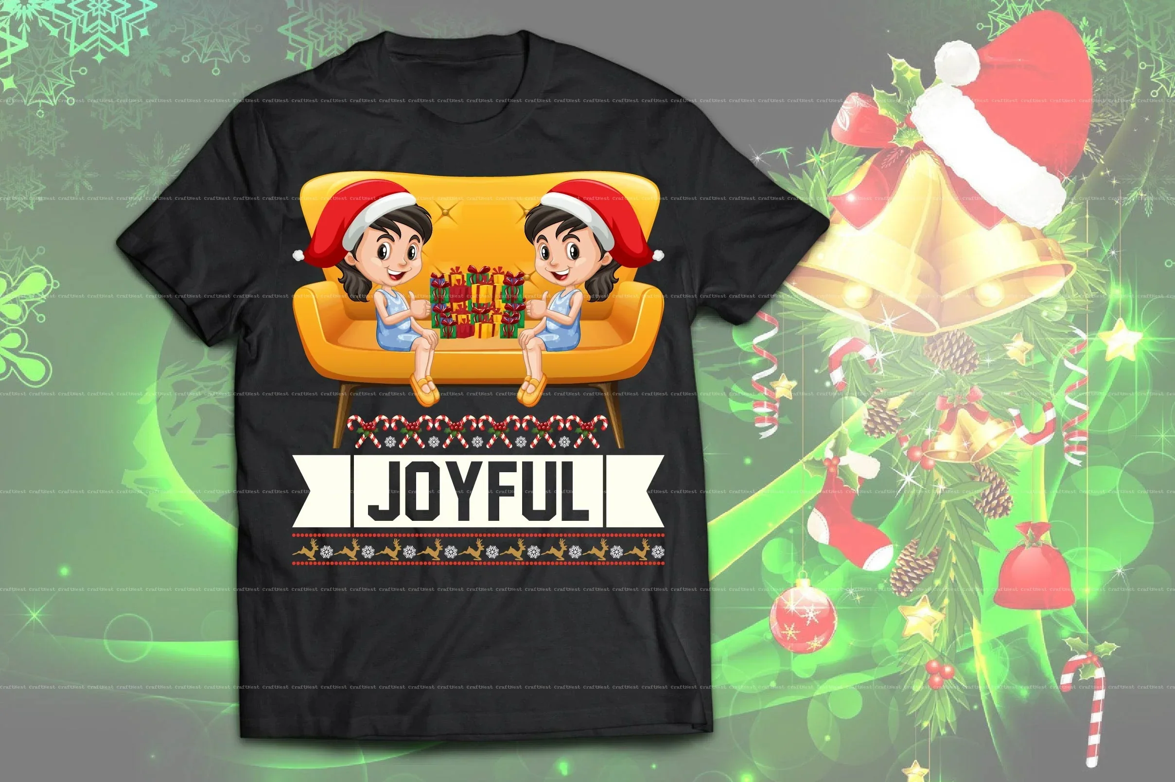Christmas T-Shirt Design SVG Bundle - Image 12