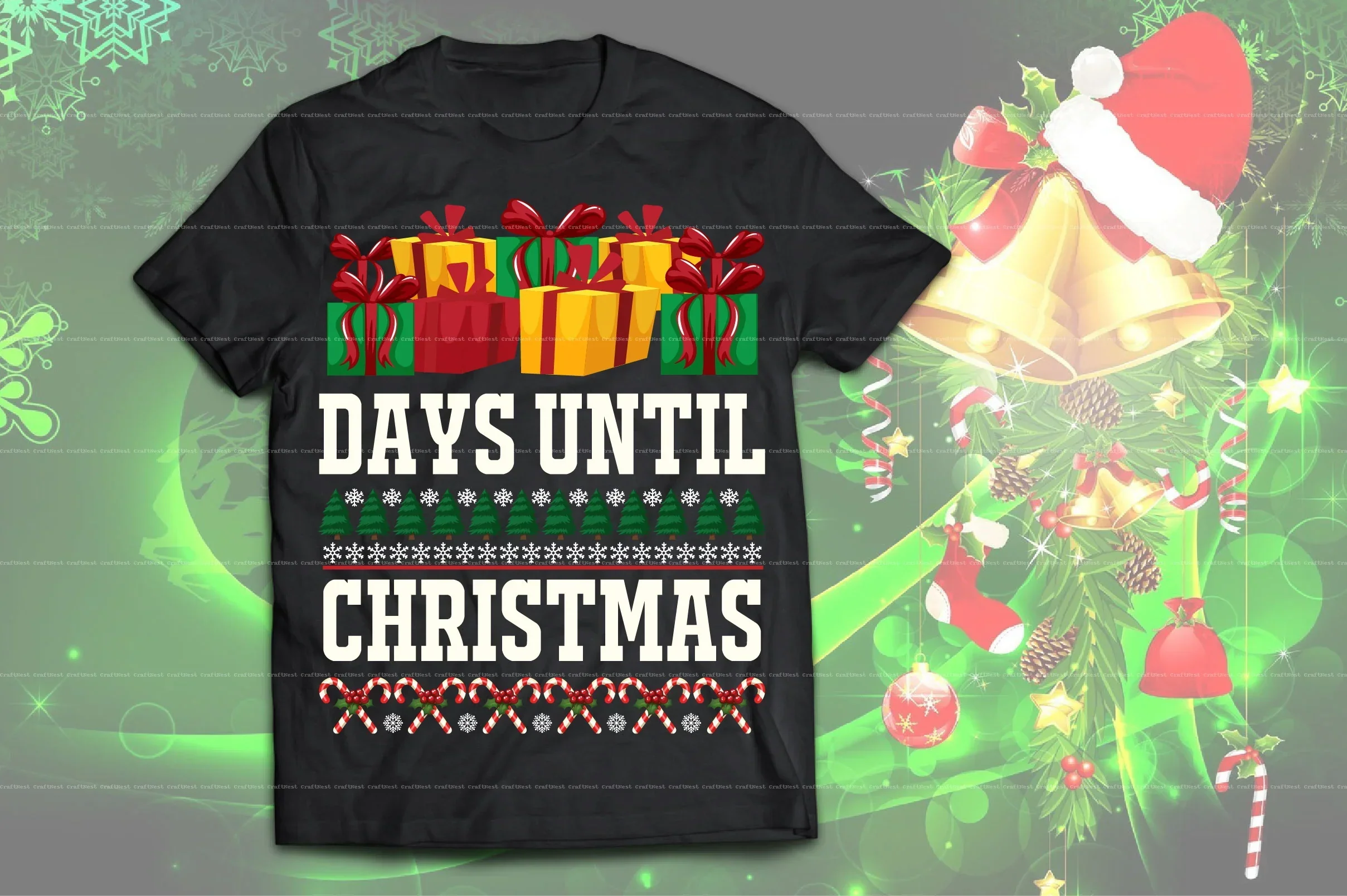 Christmas T-Shirt Design SVG Bundle - Image 12