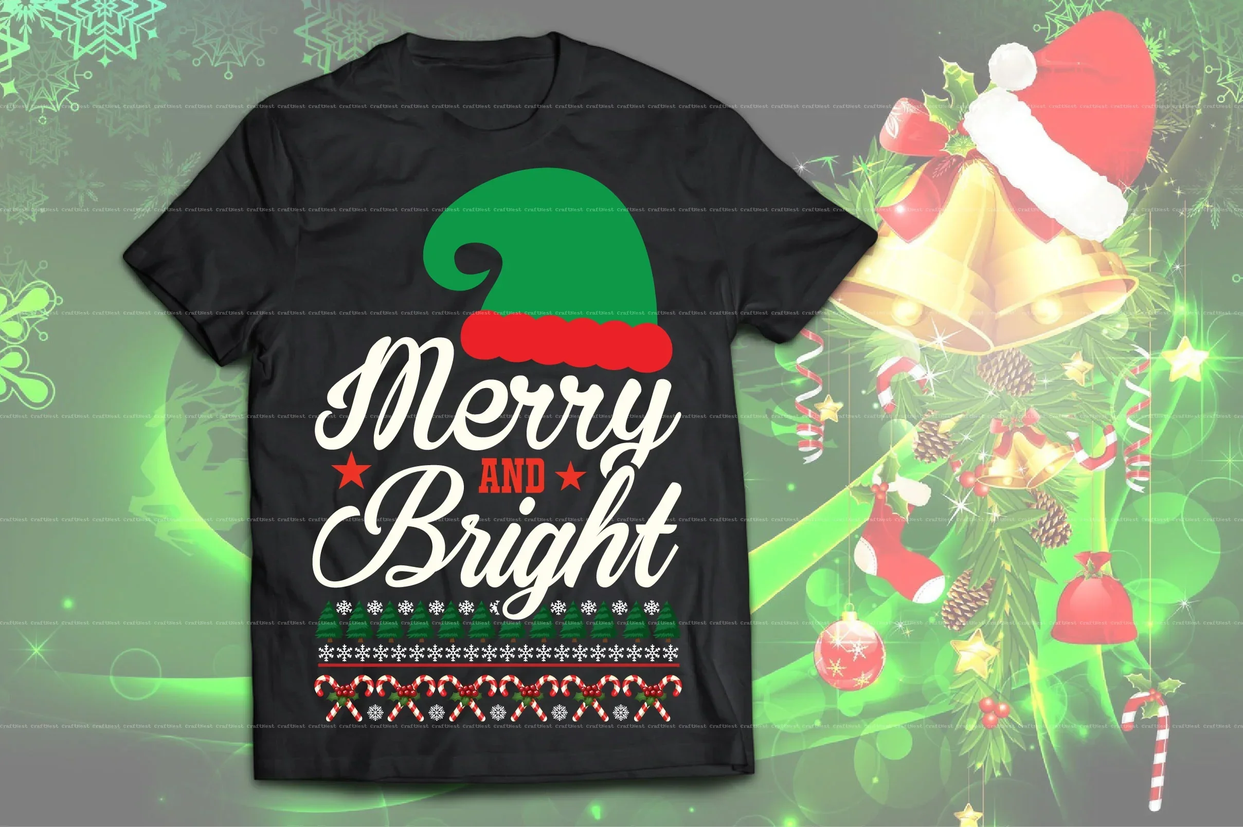 Christmas T-Shirt Design SVG Bundle - Image 13