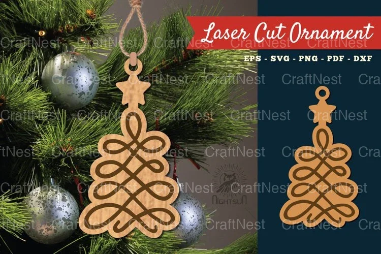 Christmas Tree Ornament SVG Bundle
