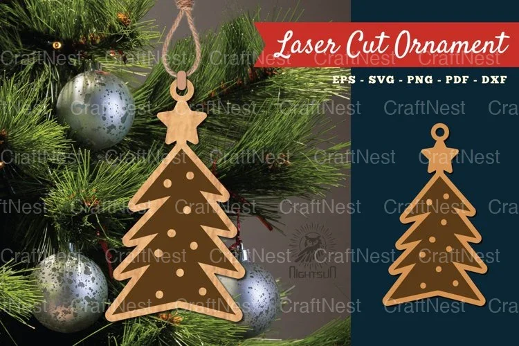 Christmas Tree Ornament SVG Bundle