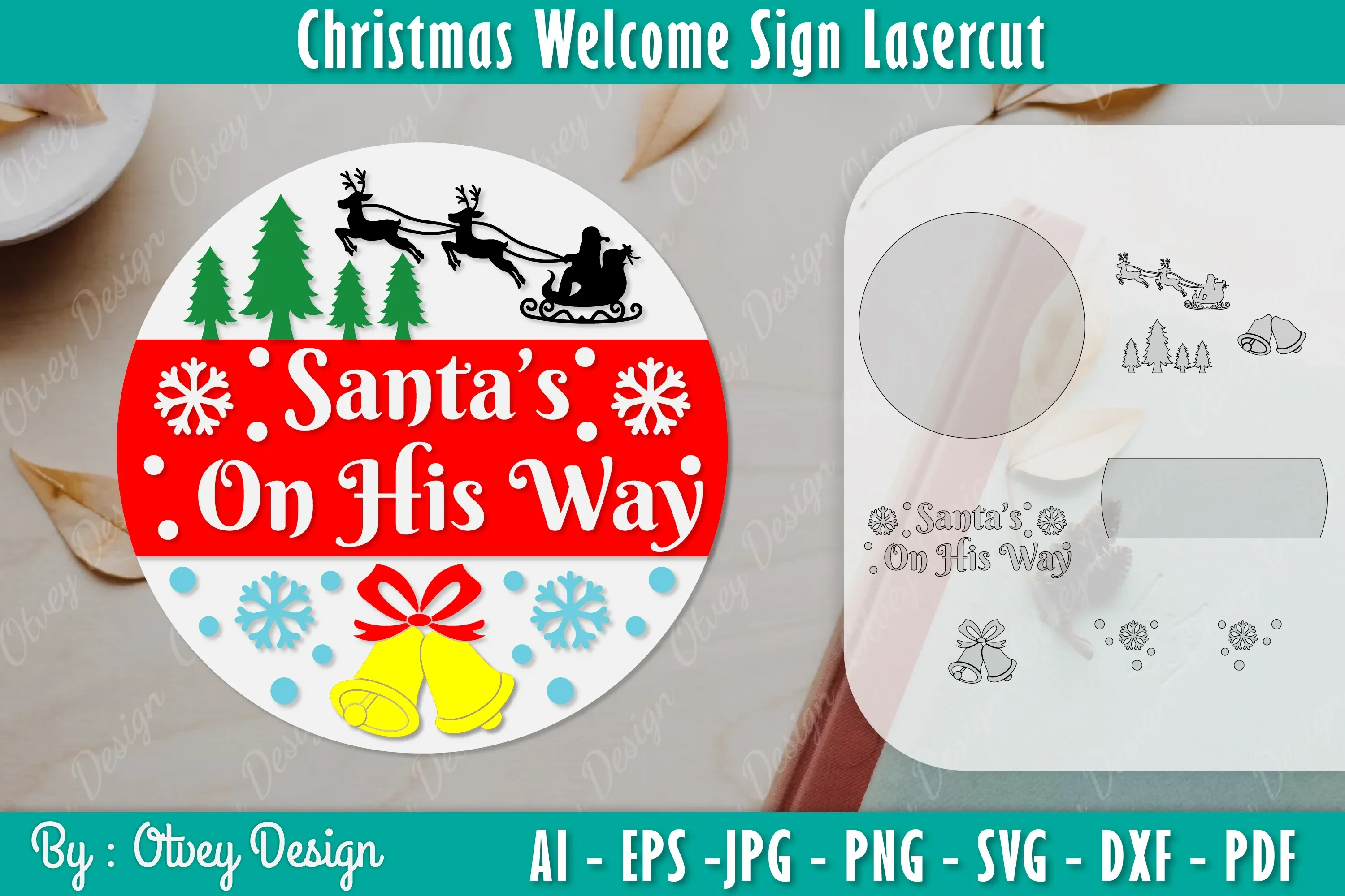 Christmas Welcome Sign SVG Bundle