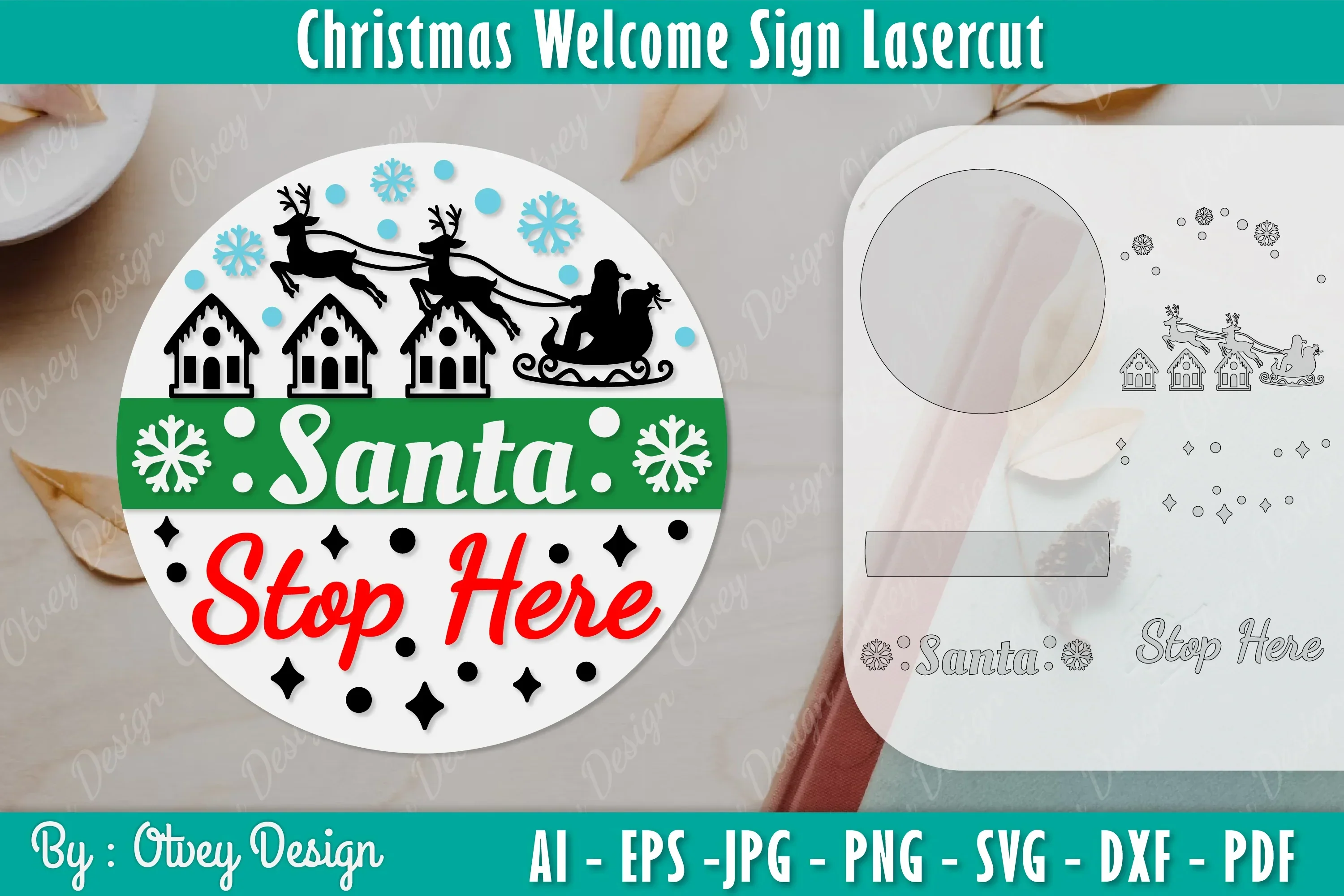 Christmas Welcome Sign SVG Bundle