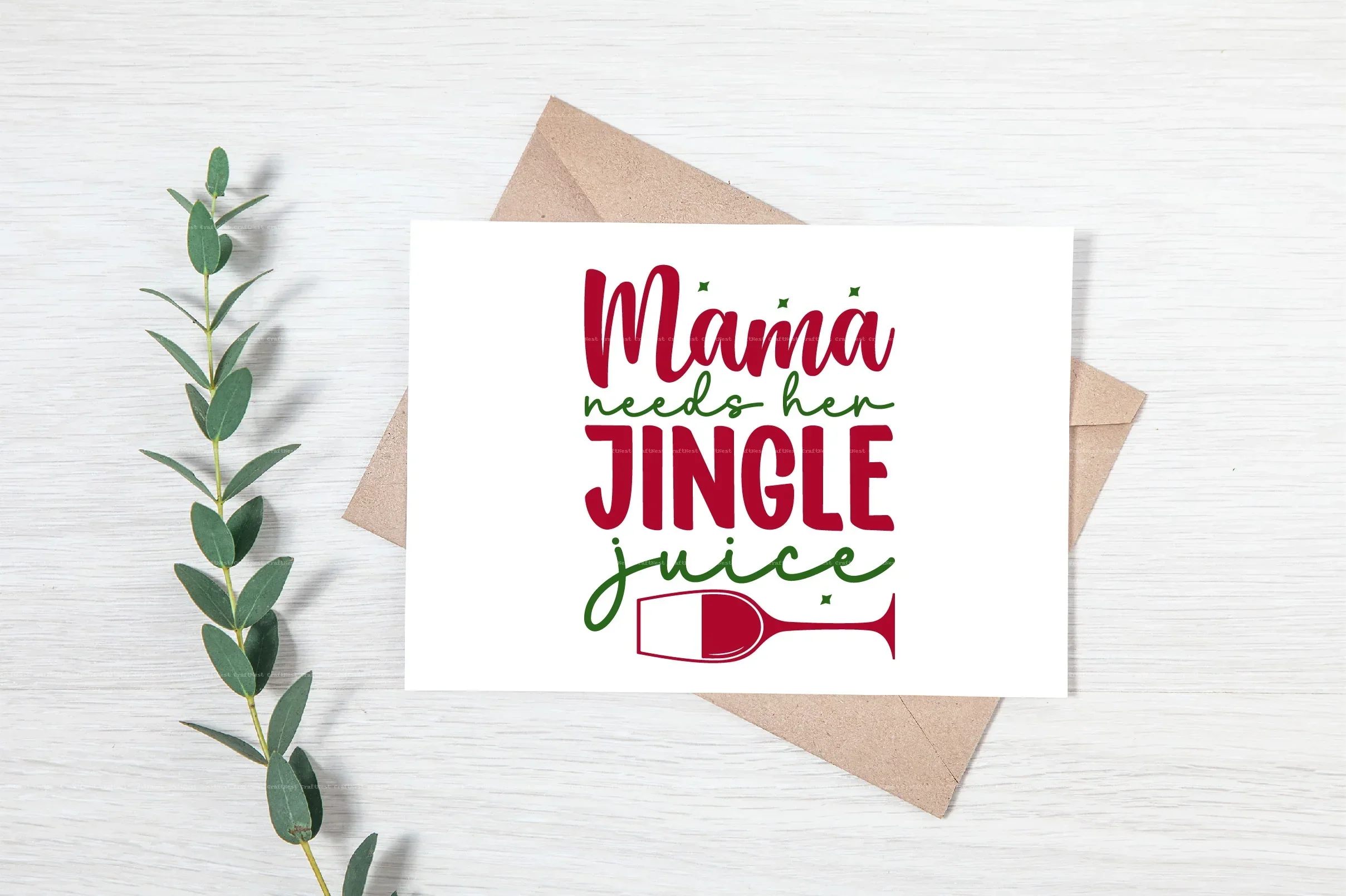 Christmas Wine Glass SVG Bundle - Image 7