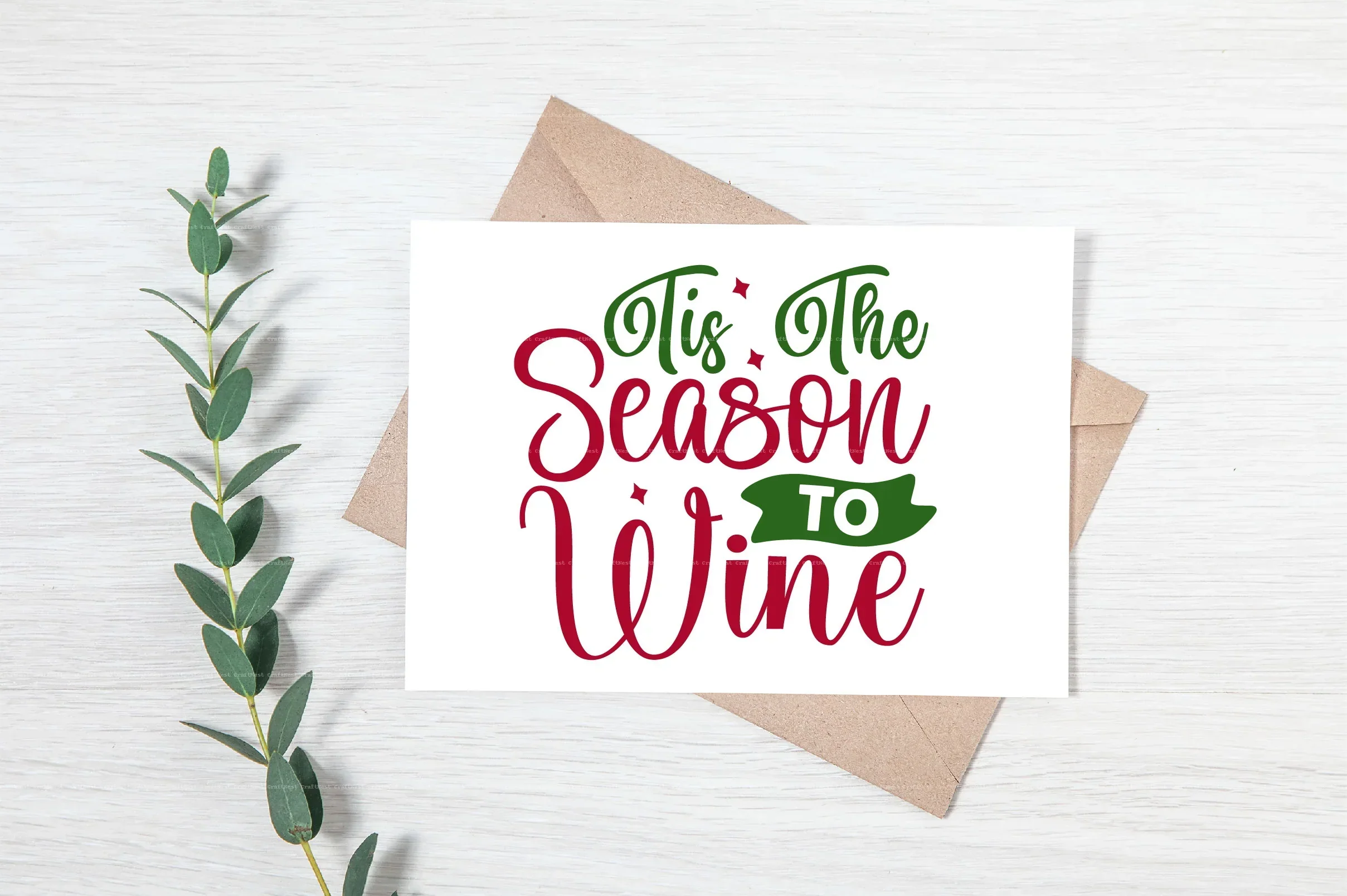 Christmas Wine Glass SVG Bundle - Image 8