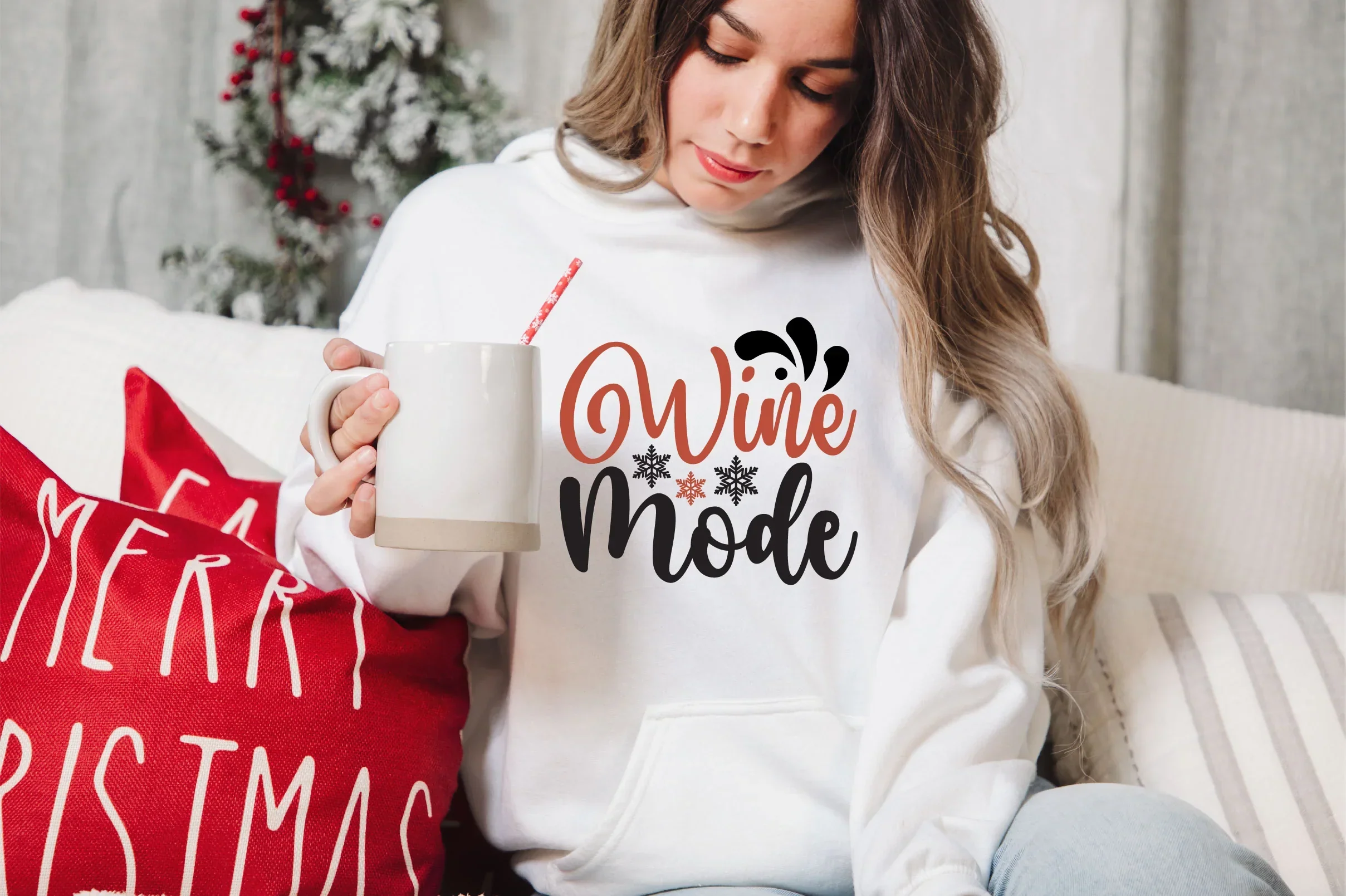 Christmas Wine SVG Bundle - Image 11