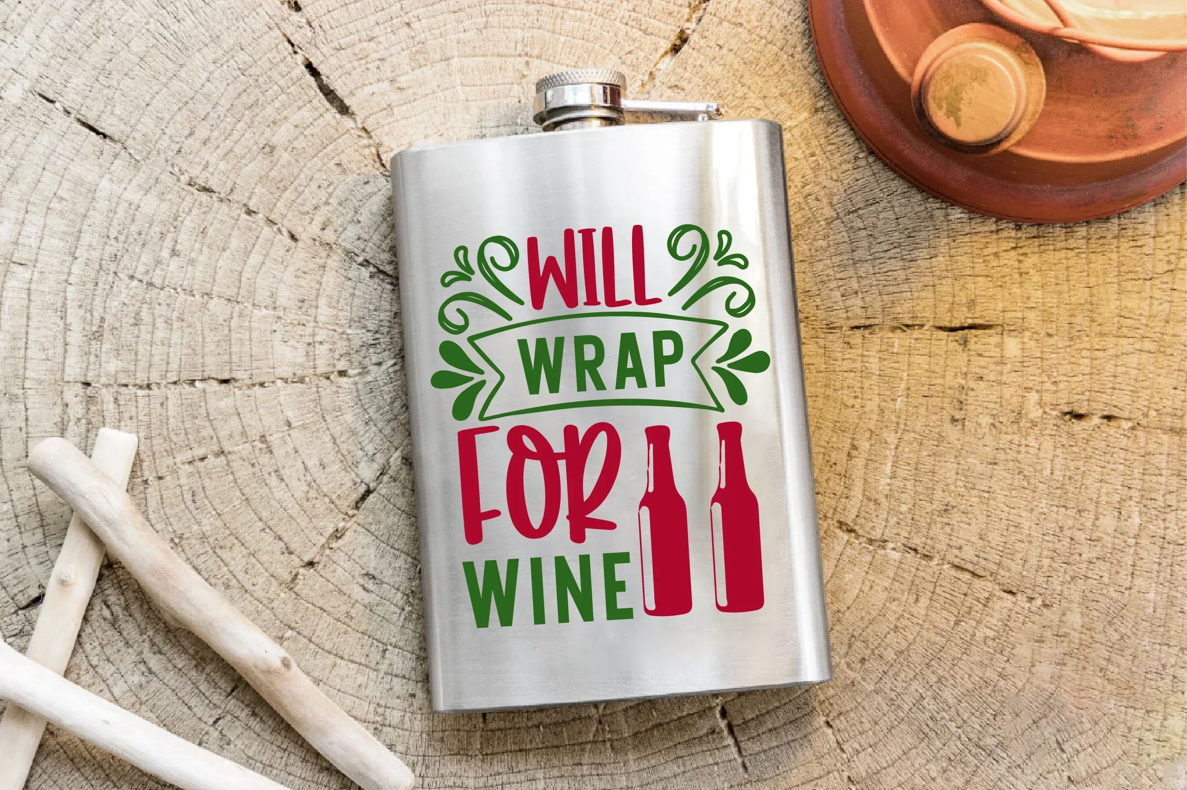 Christmas Wine SVG Bundle - Image 16