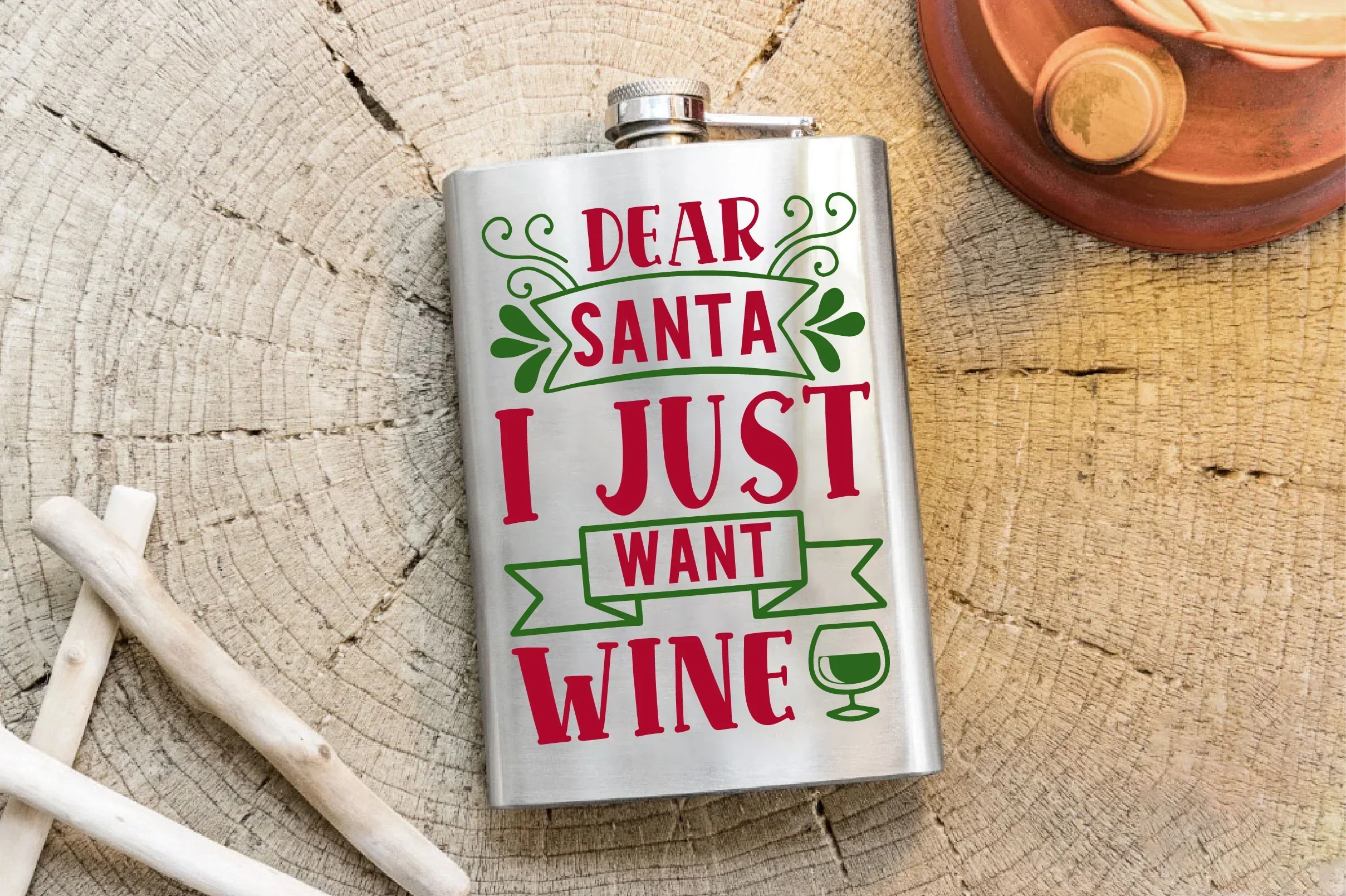 Christmas Wine SVG Bundle - Image 20