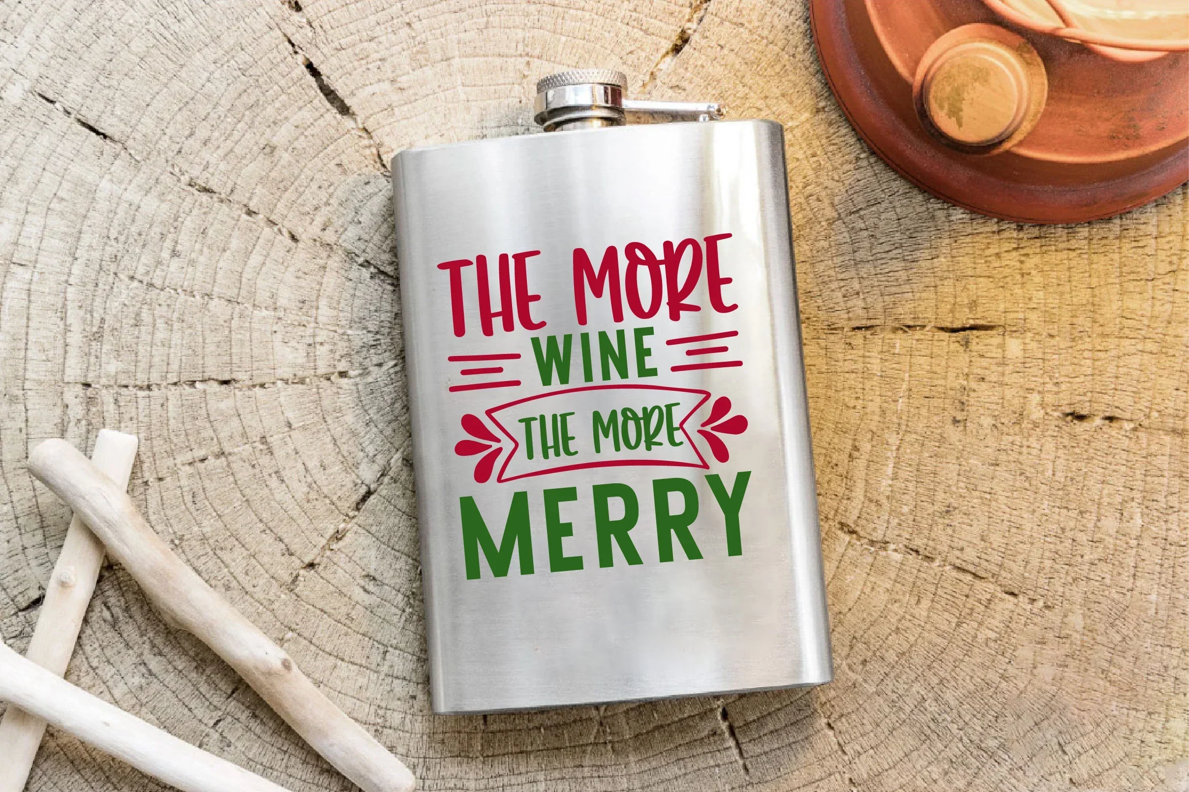 Christmas Wine SVG Bundle - Image 4