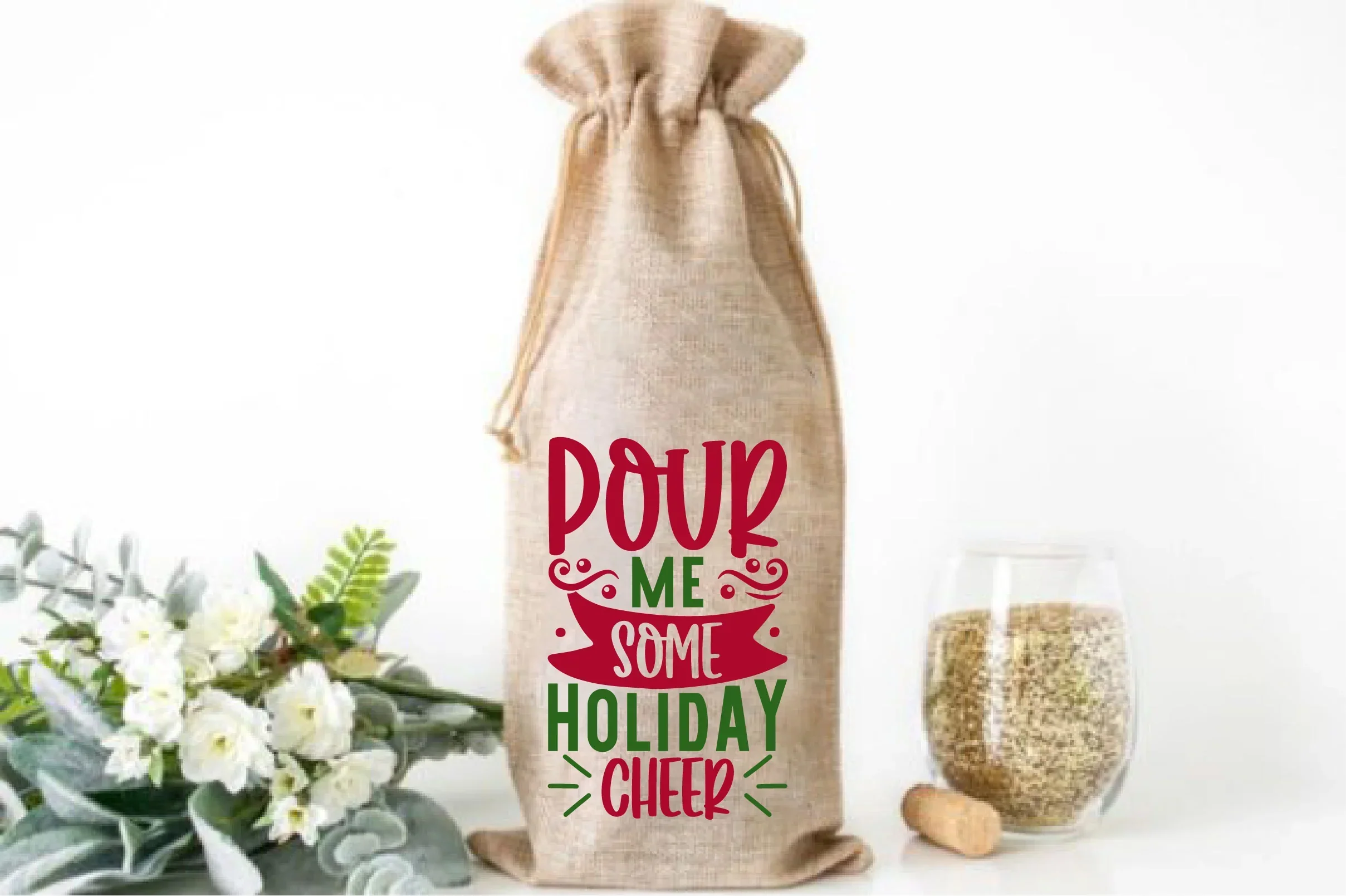 Christmas Wine SVG Bundle - Image 6