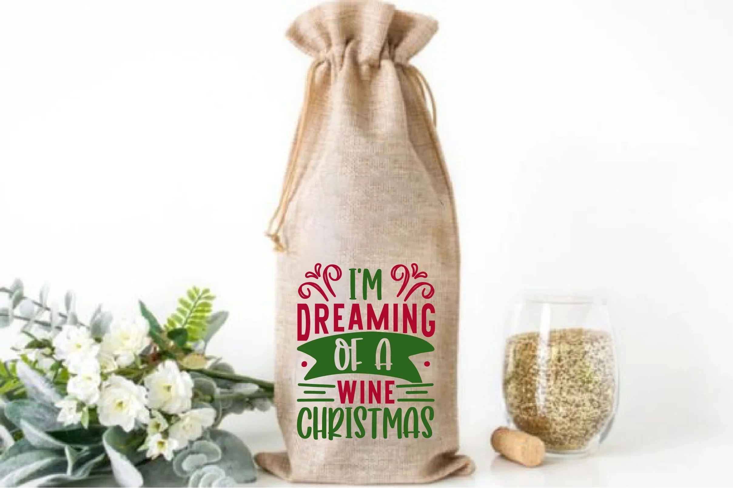 Christmas Wine SVG Bundle - Image 9