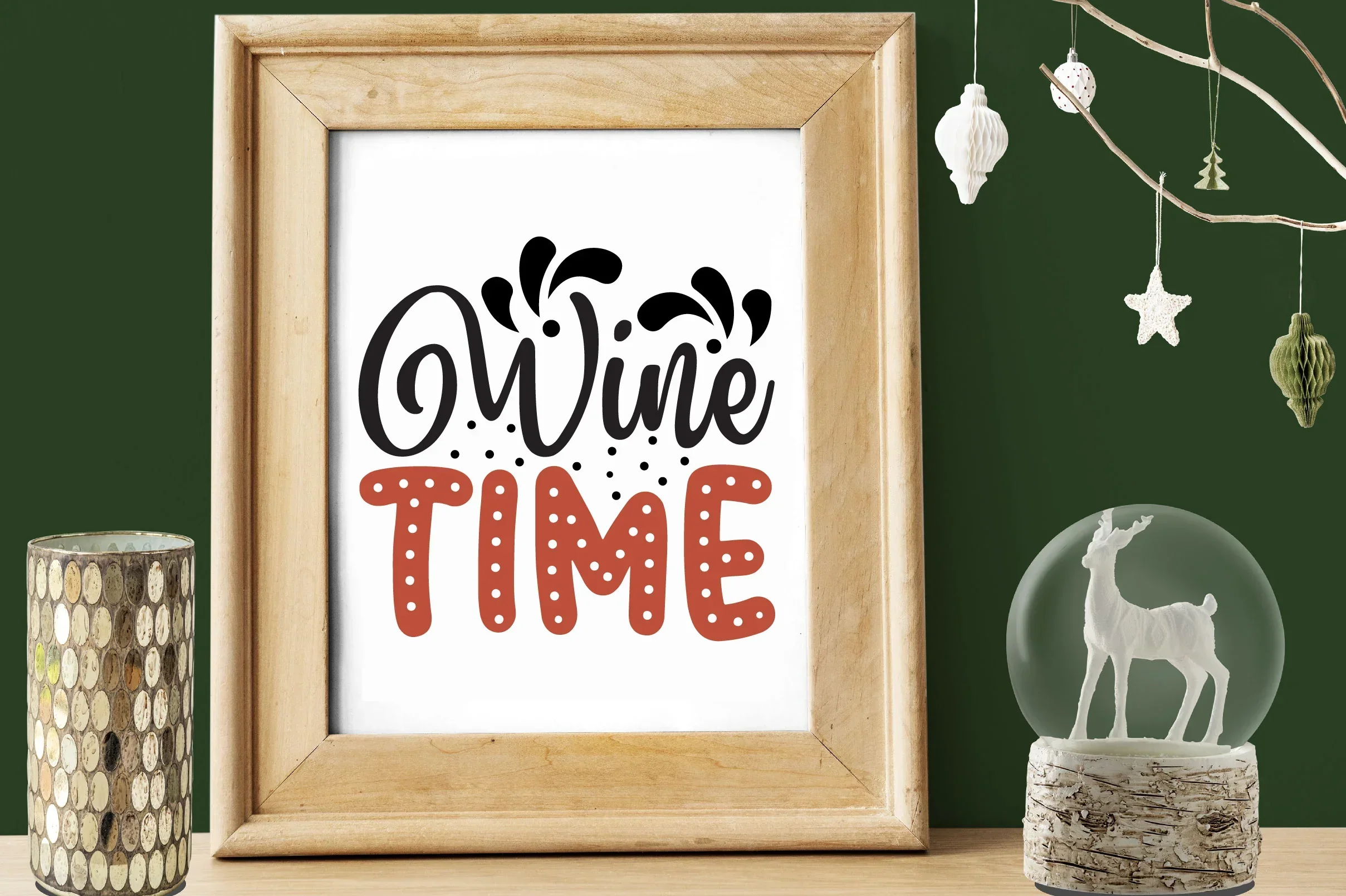 Christmas Wine SVG Bundle - Image 6
