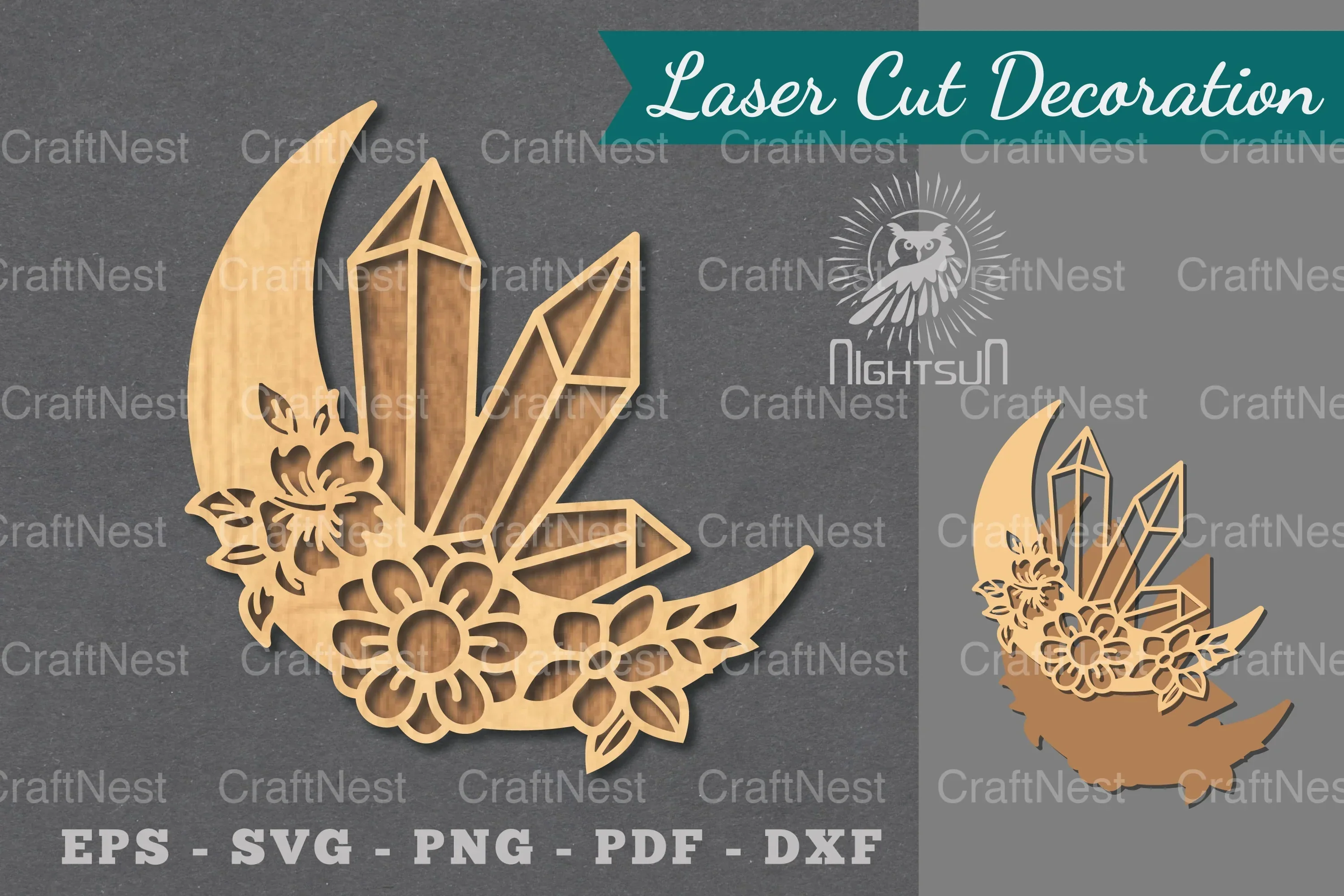Chrystal Moon Laser Cut Decoration Bundle