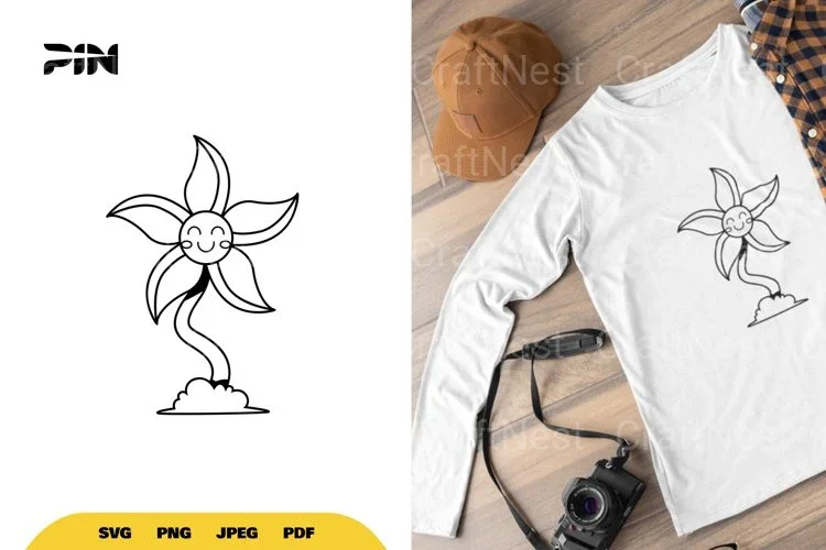 Classic Cartoon Flower SVG Bundle