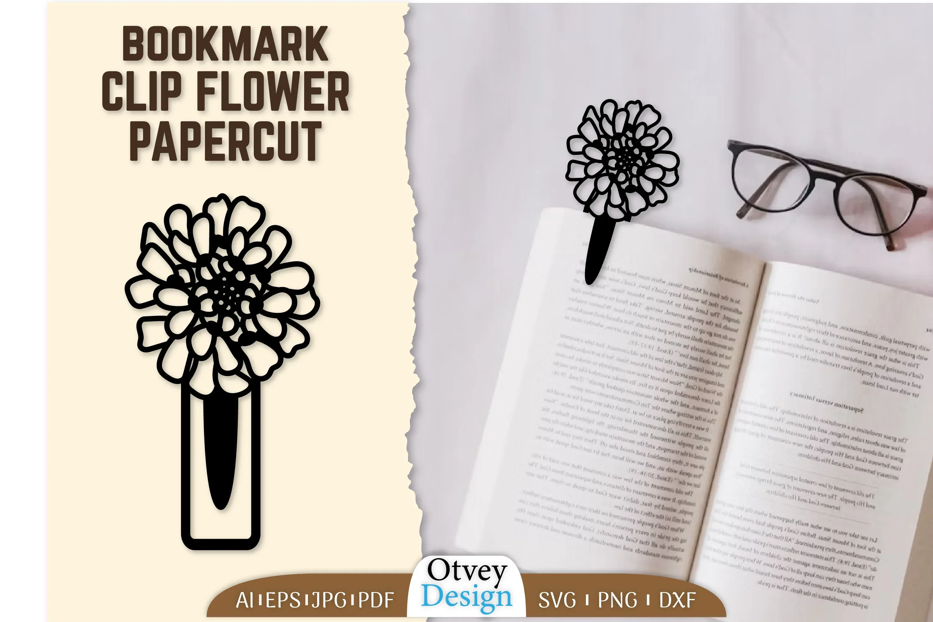 Clip Bookmark Flower SVG Bundle