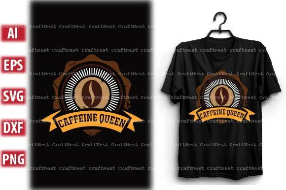 Coffee T-Shirt Design SVG Bundle - Image 7