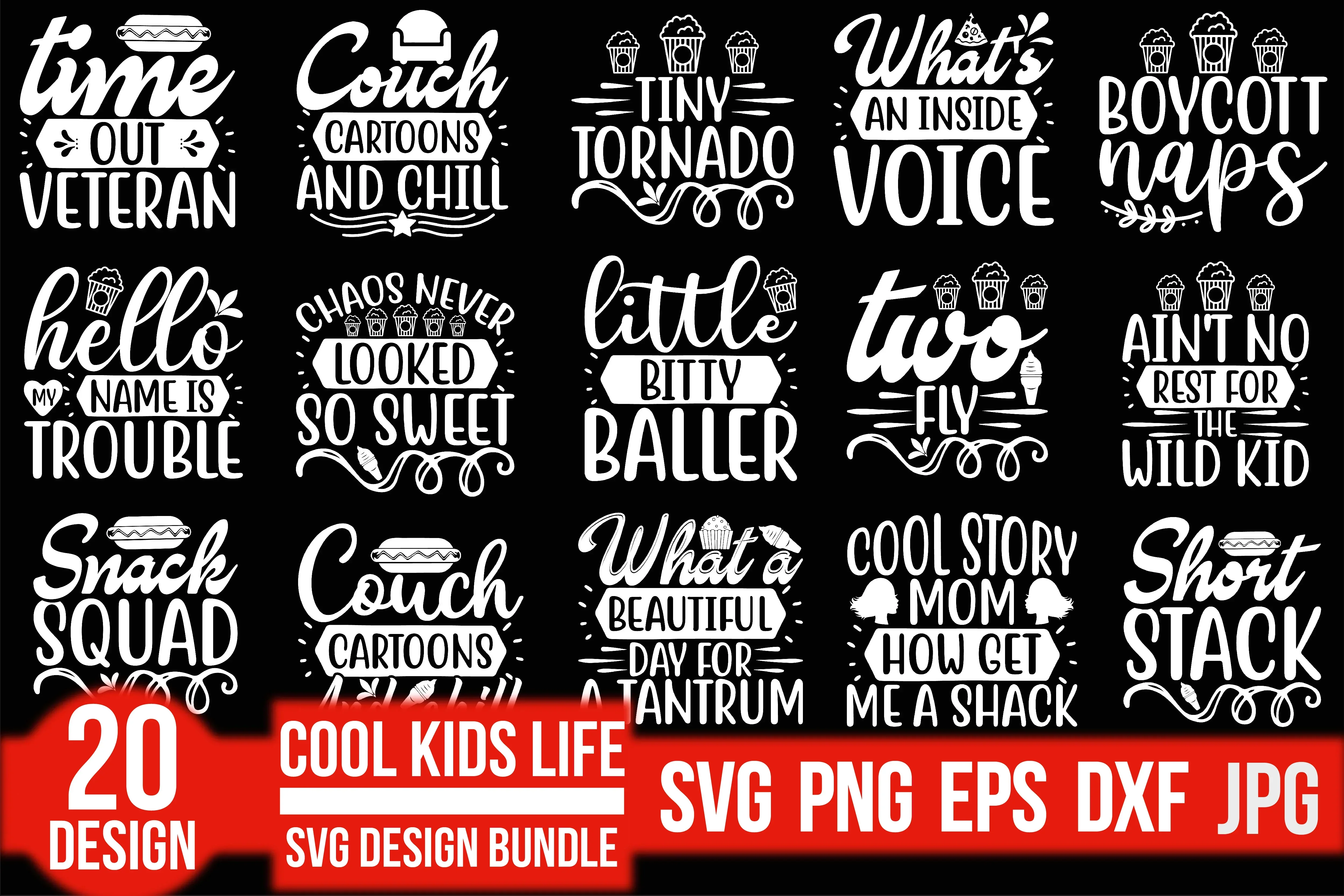 Cool Kids Life SVG Bundle - Image 3