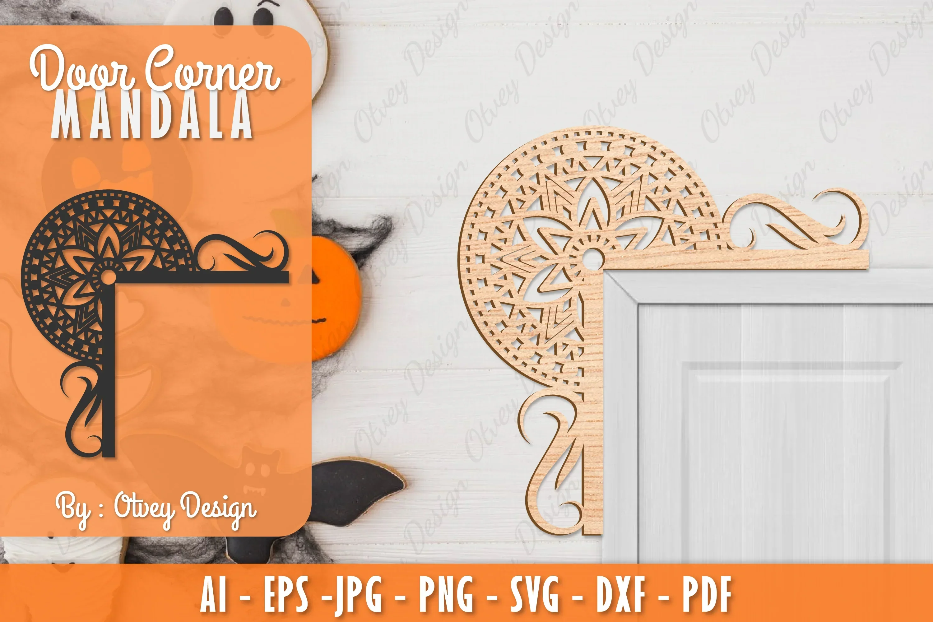 Corner Door Mandala Lasercut SVG Bundle