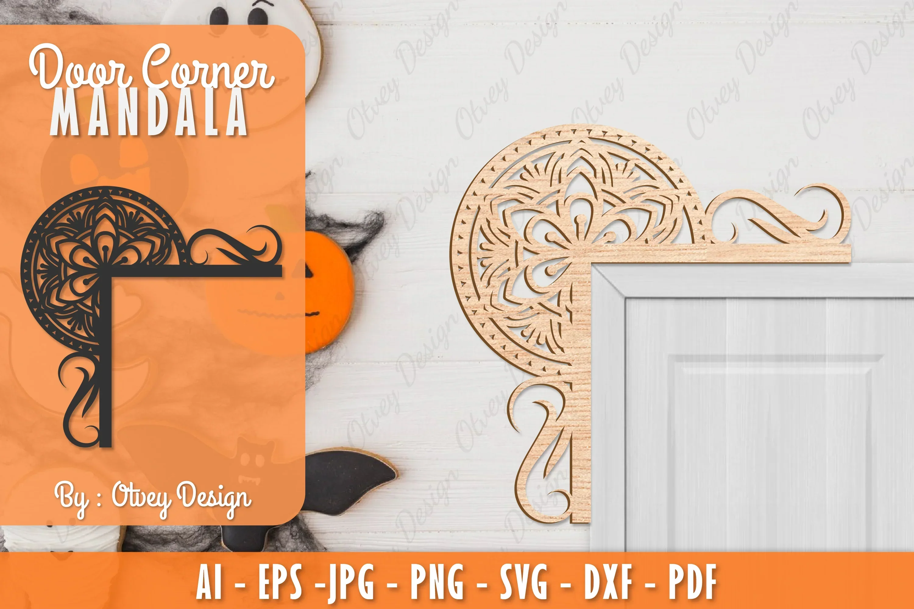 Corner Door Mandala Lasercut SVG Bundle