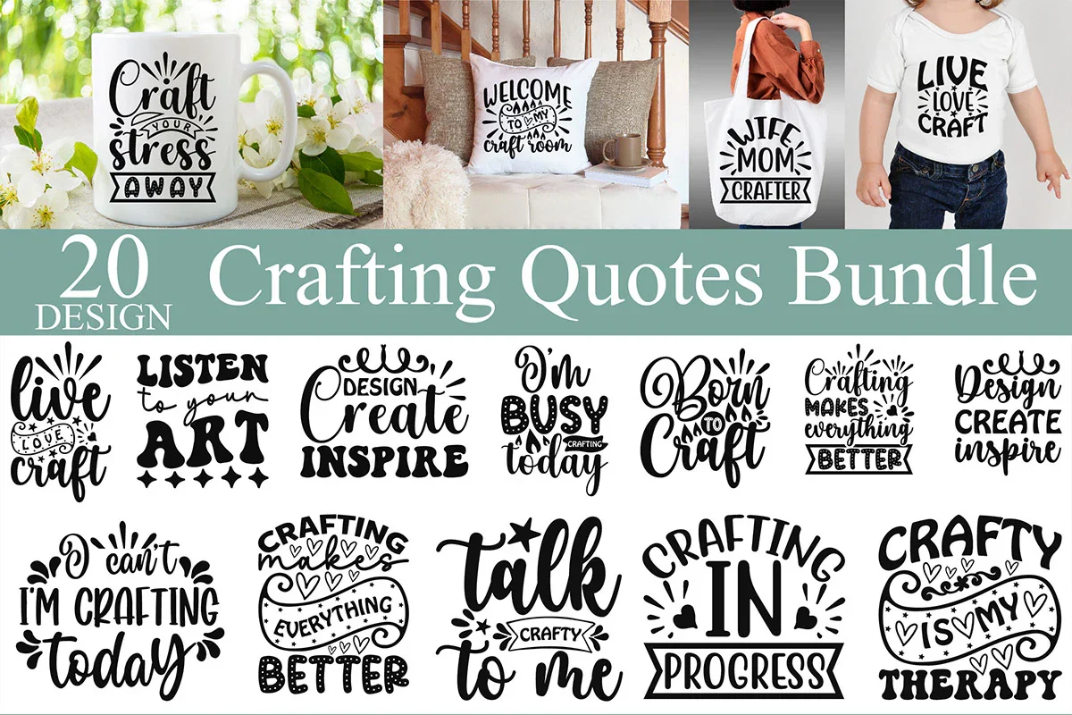 Crafting Quotes SVG Bundle