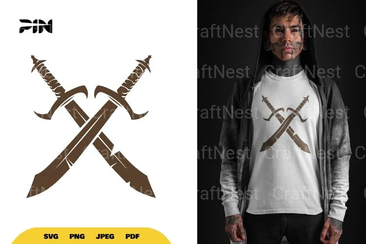 Crossing Sword Pirate SVG Bundle