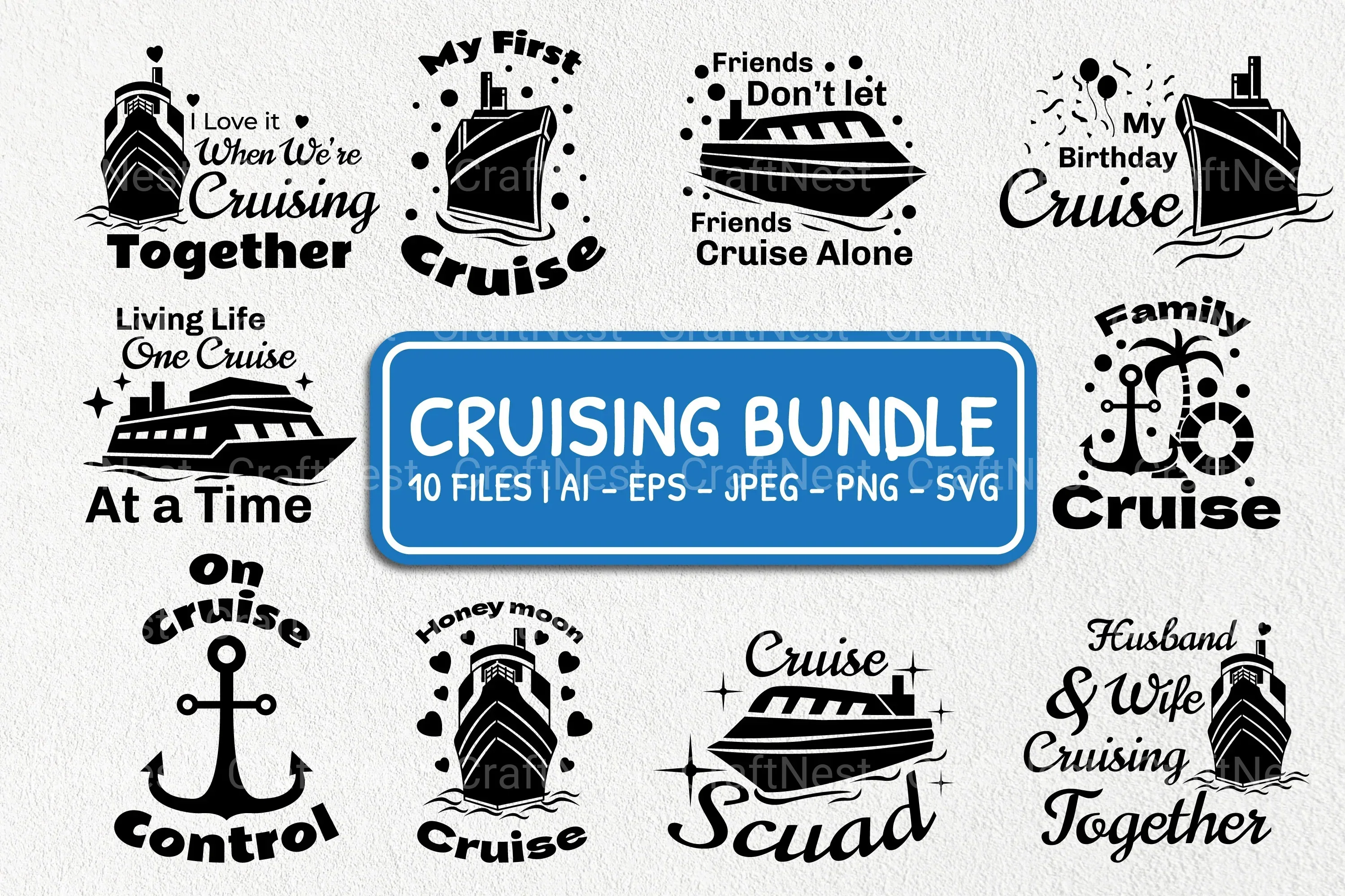Cruising Quote SVG Bundle