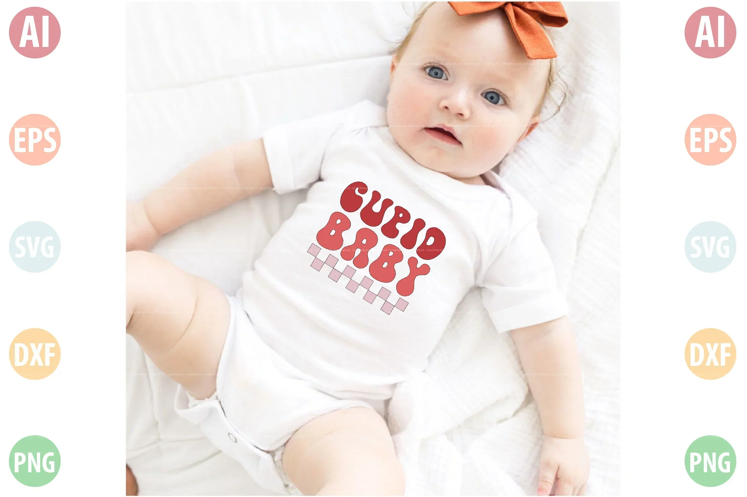 Cute Baby Valentine's Day SVG Bundle - Image 5