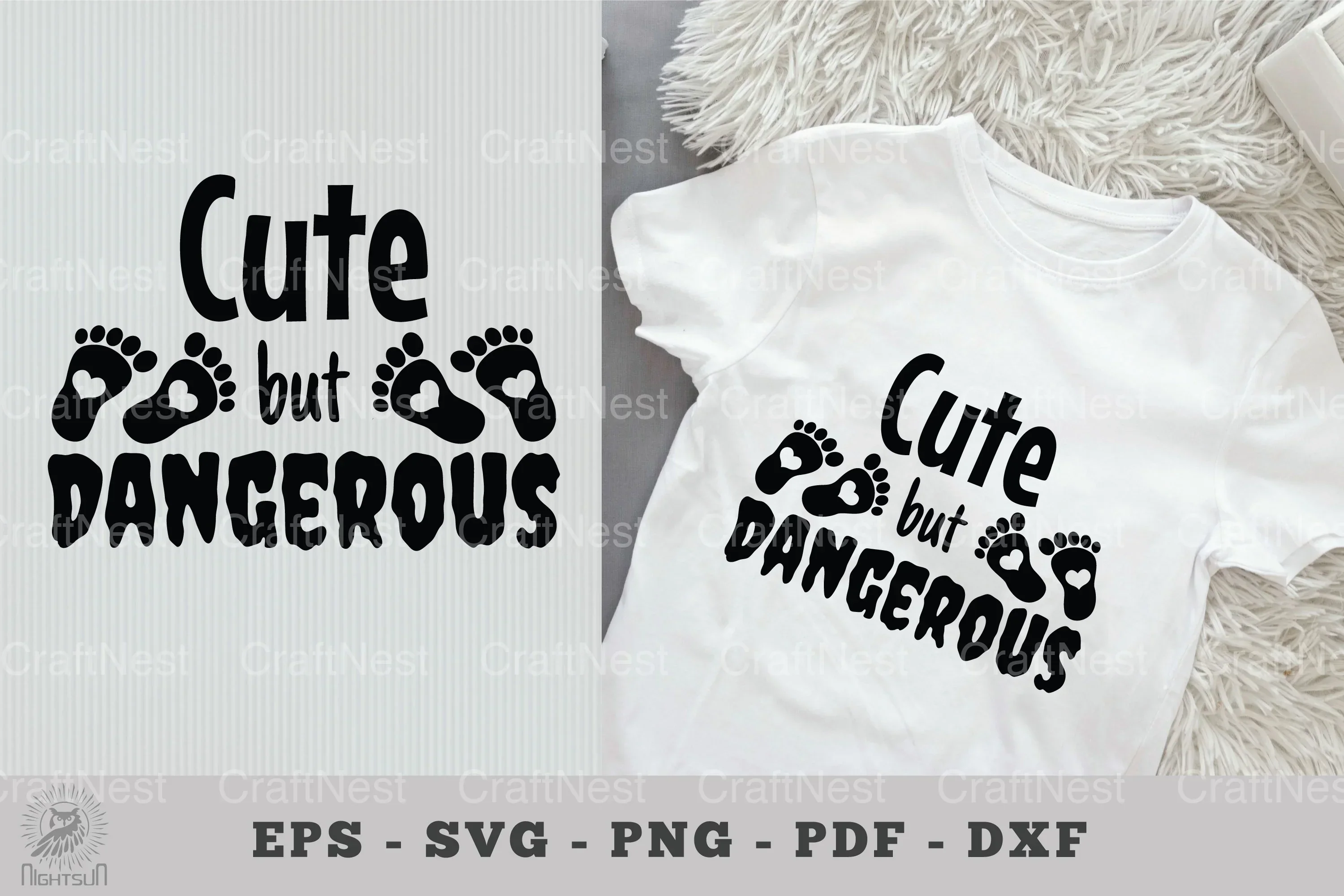 Cute but Dangerous Baby Quotes Clipart Bundle