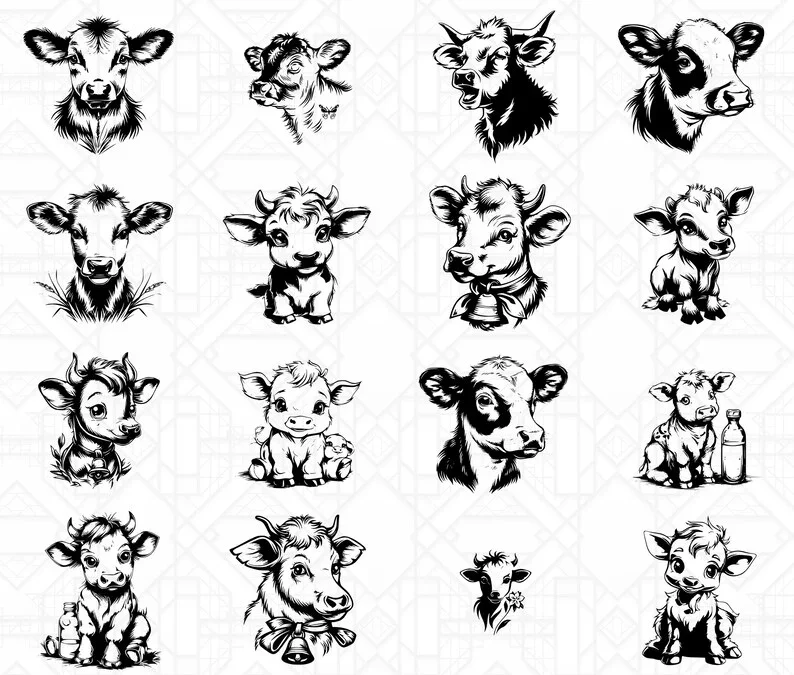 Cute Cows SVG Bundle - Image 4