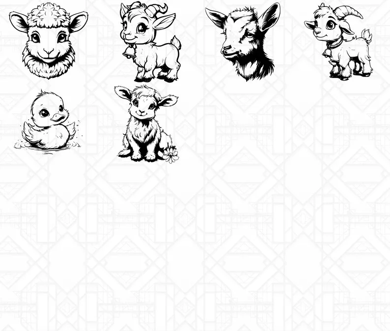 Cute Farm Animals SVG Bundle - Image 5
