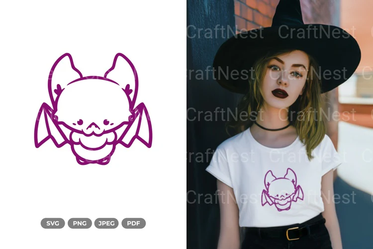 Cute Kawaii Bat Clipart Bundle