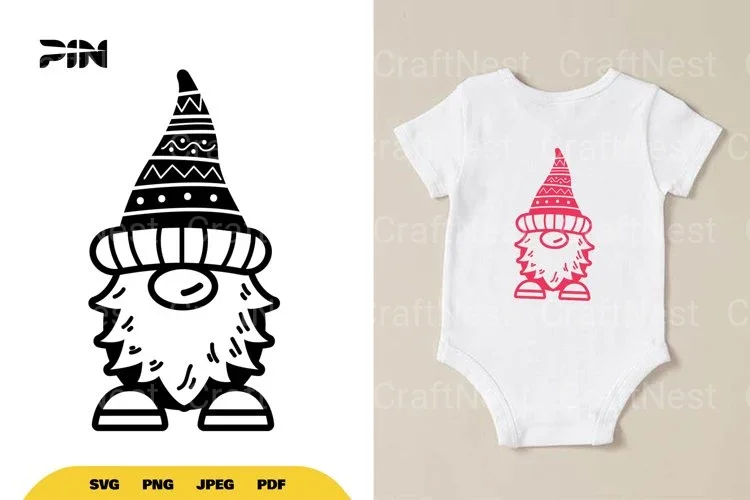 Cute Scandinavian Gnome SVG Bundle