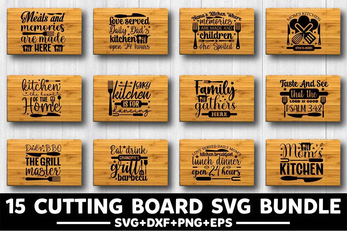 Cutting Board SVG Bundle