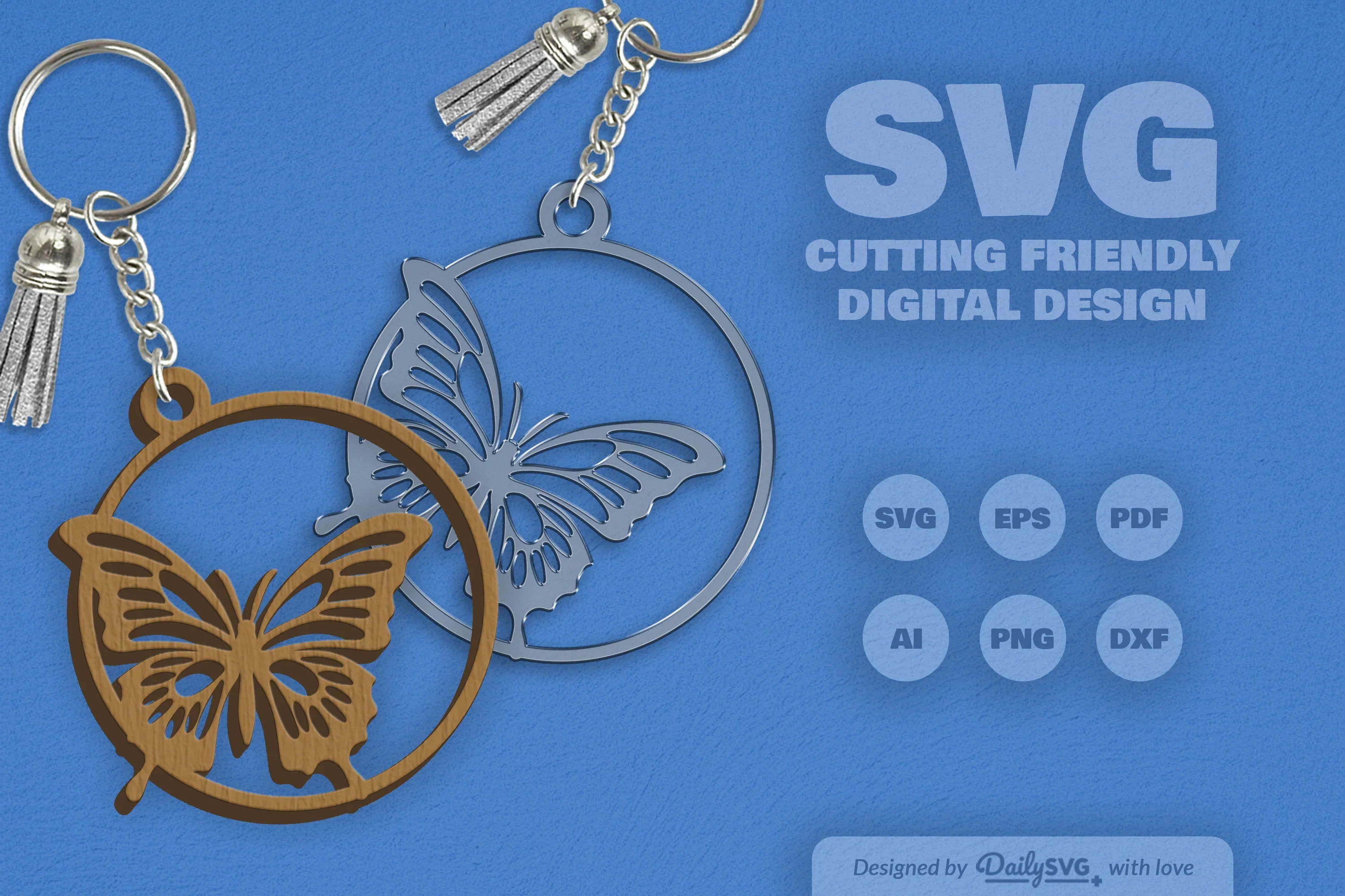 Daily Butterfly Round Clipart SVG Bundle - Image 2