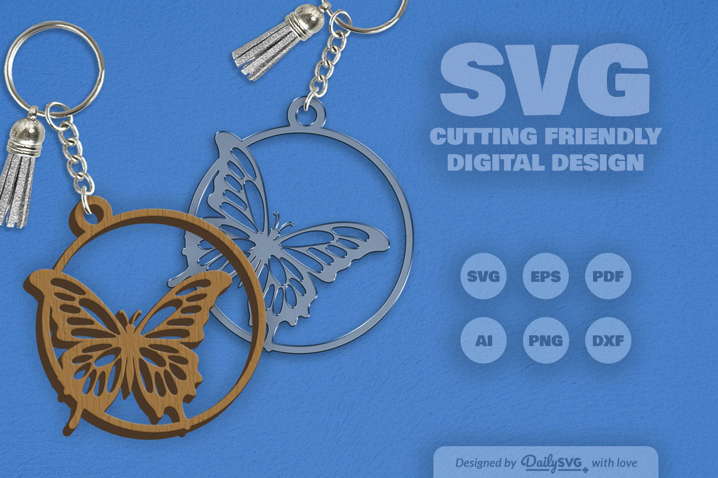 Daily Butterfly Round Clipart SVG Bundle - Image 3