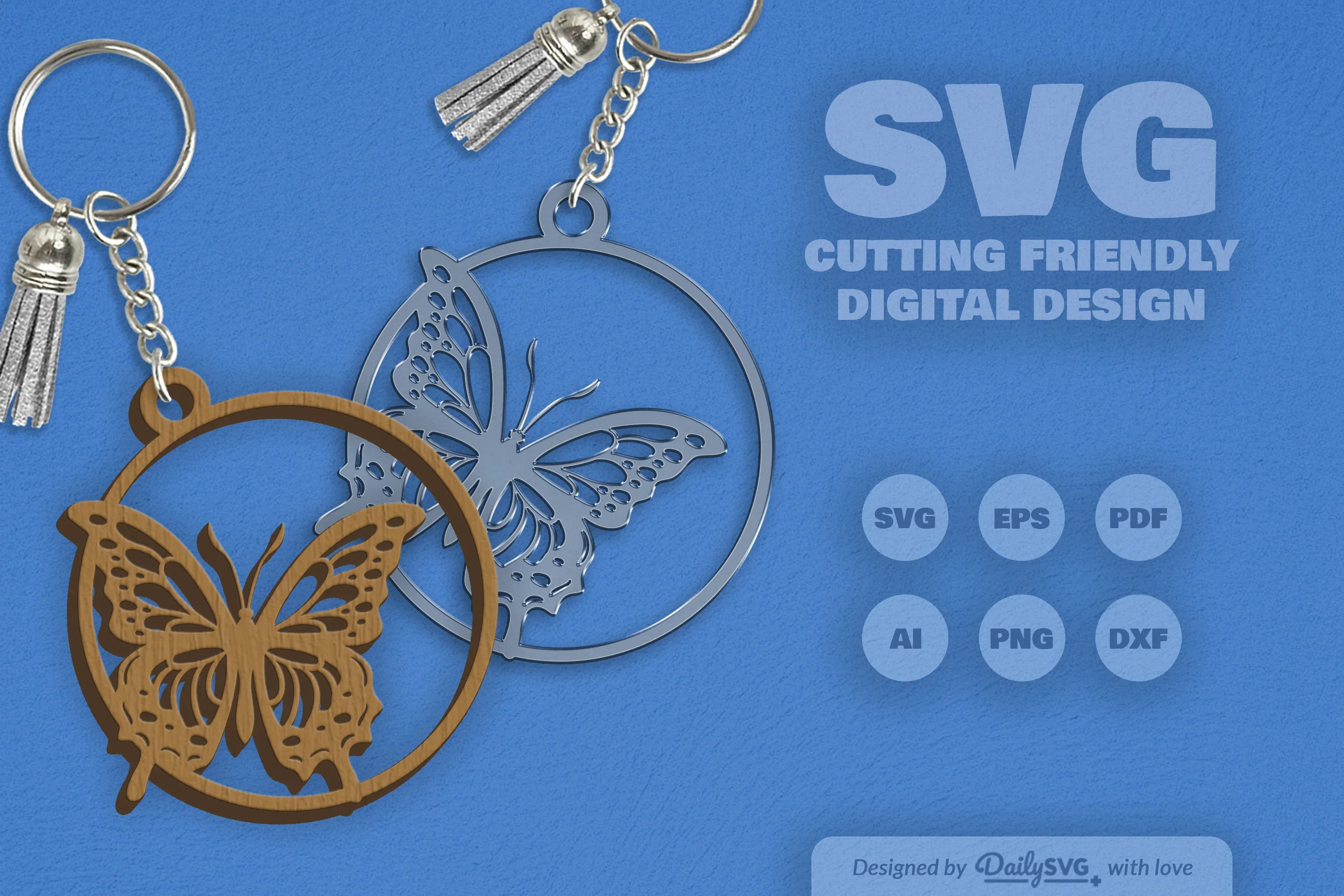 Daily Butterfly Round Clipart SVG Bundle - Image 6