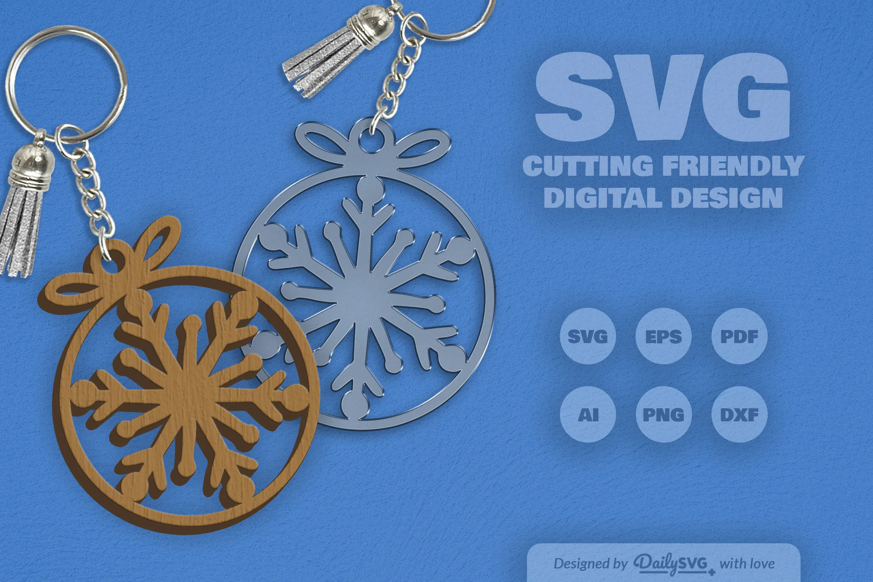 Daily Snowflake Bauble Clipart Collection - Image 11