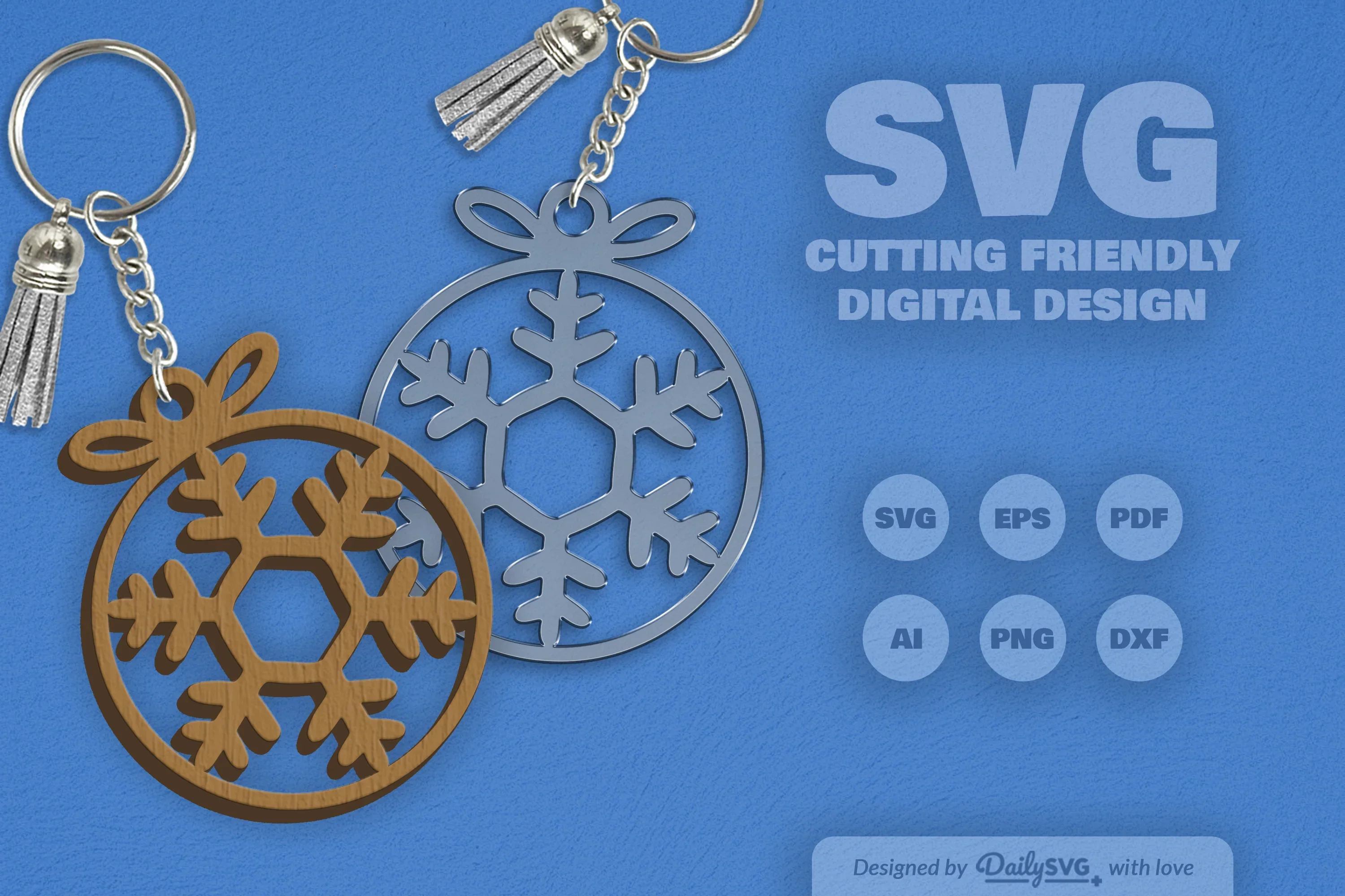 Daily Snowflake Bauble Clipart Collection - Image 5