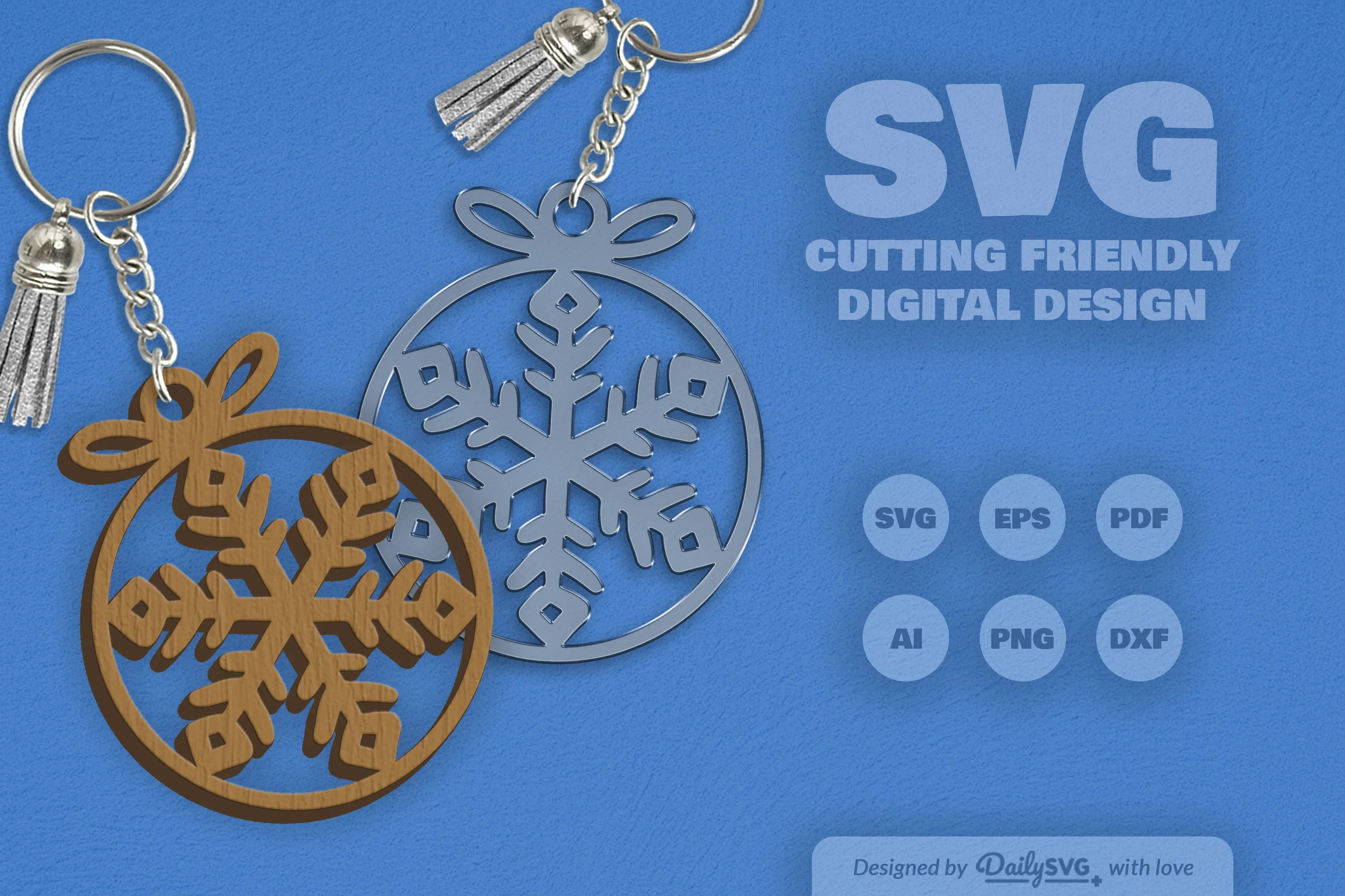 Daily Snowflake Bauble Clipart Collection - Image 9
